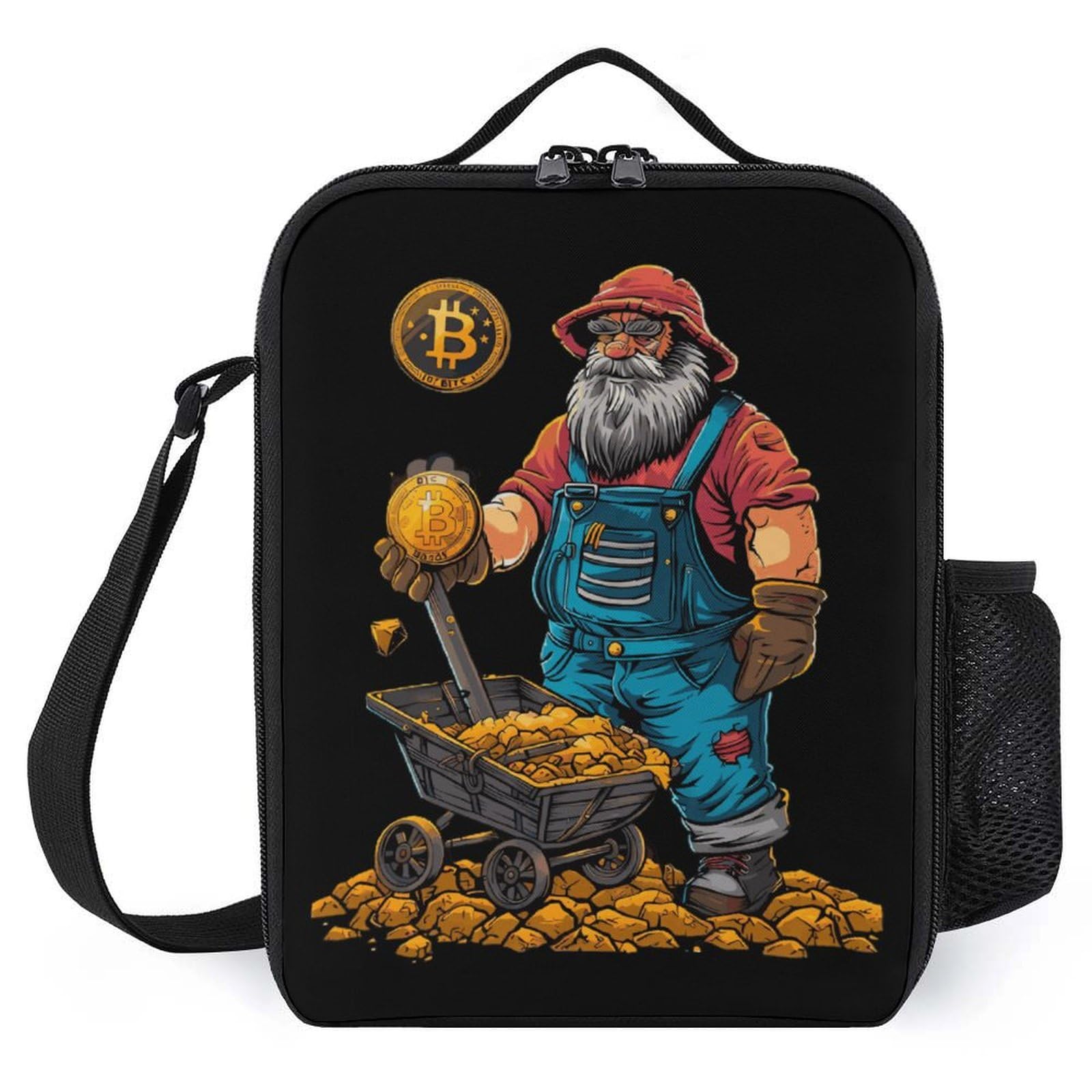 Bitcoin Miner Insulated Lunch Bag Portable Tote Bag Reusable Lunch Box  Funny Cooler Container for Office Work Picnic : Amazon.ca: Home