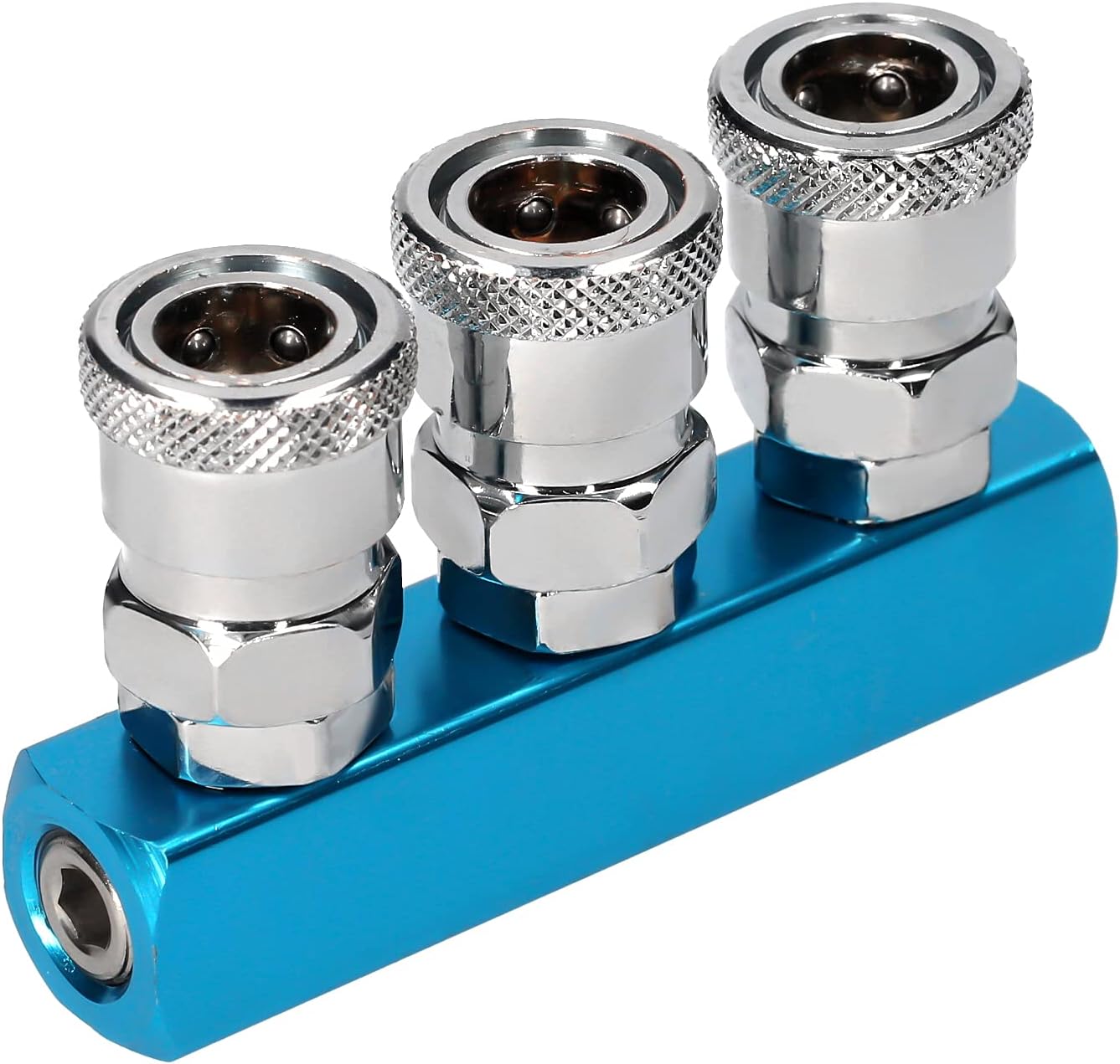 Pingfen 3 Way Manifold Block Splitter Quick Connect Air Hose Splitter