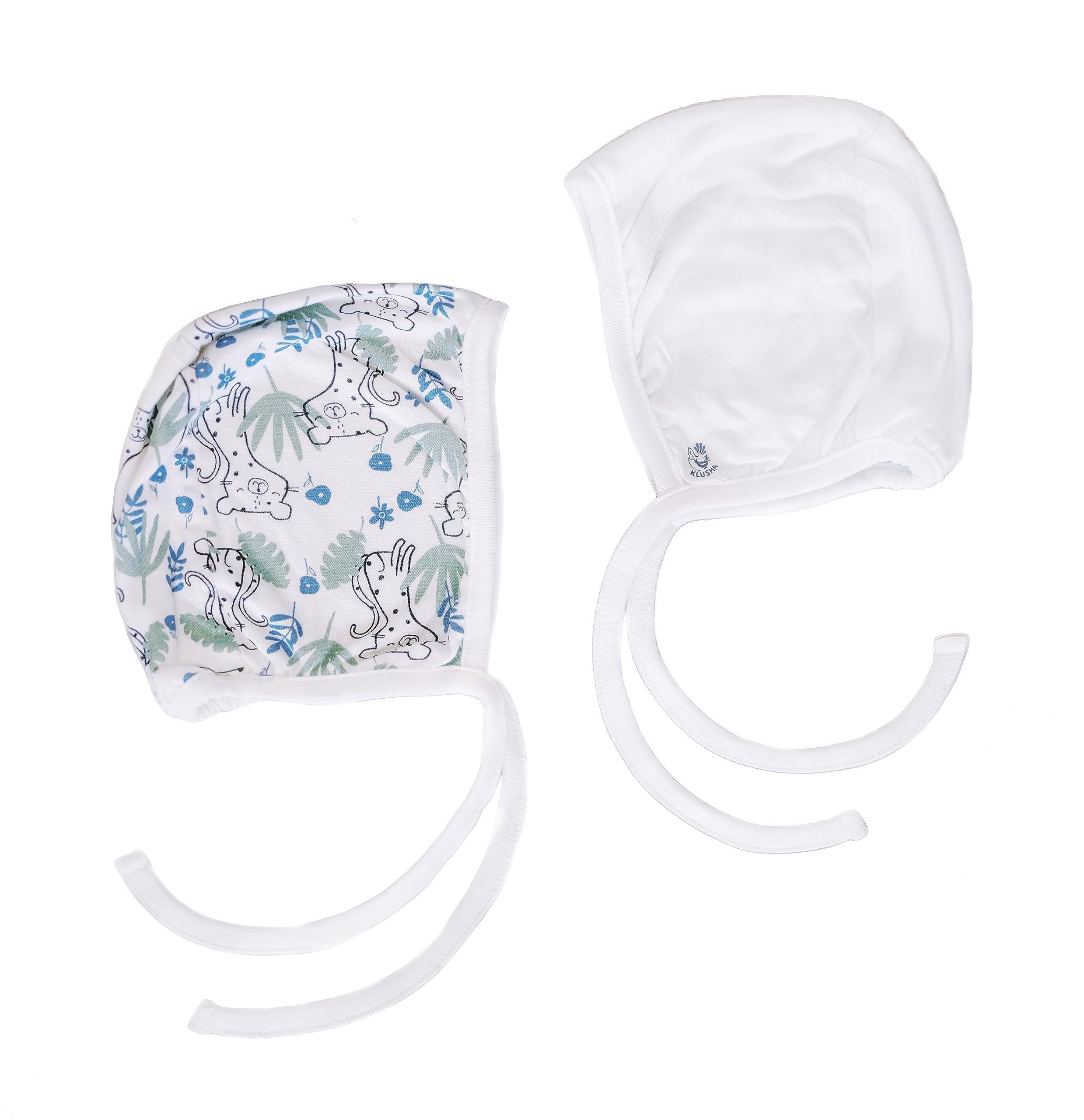 KLUSHABamboo and Cotton Double Sided Baby Beanie for Newborns Hospital Hat Reversible Breathable All Seasons Bonnet