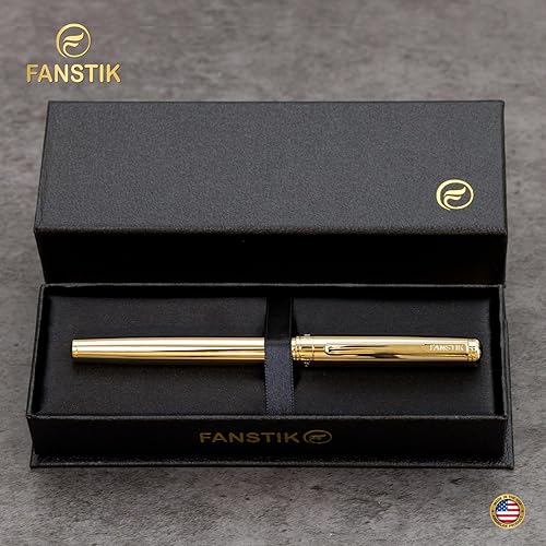 Miniatura 3 de Bolígrafo Rollerball de lujo dorado personalizado, juego de regalo elegante para mujeres, chapado en oro real de 24 quilates, juego de regalo de