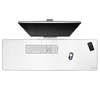 Cacoy 120x40 cm Tappetino per Mouse da Gioco in pelle, Tappetino per Scrivania in pelle PU