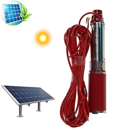 Rips Technology [RIPS RIYA] DC Brush Solar Submersible Water Pump (48V_97Feet_12,000LPH)