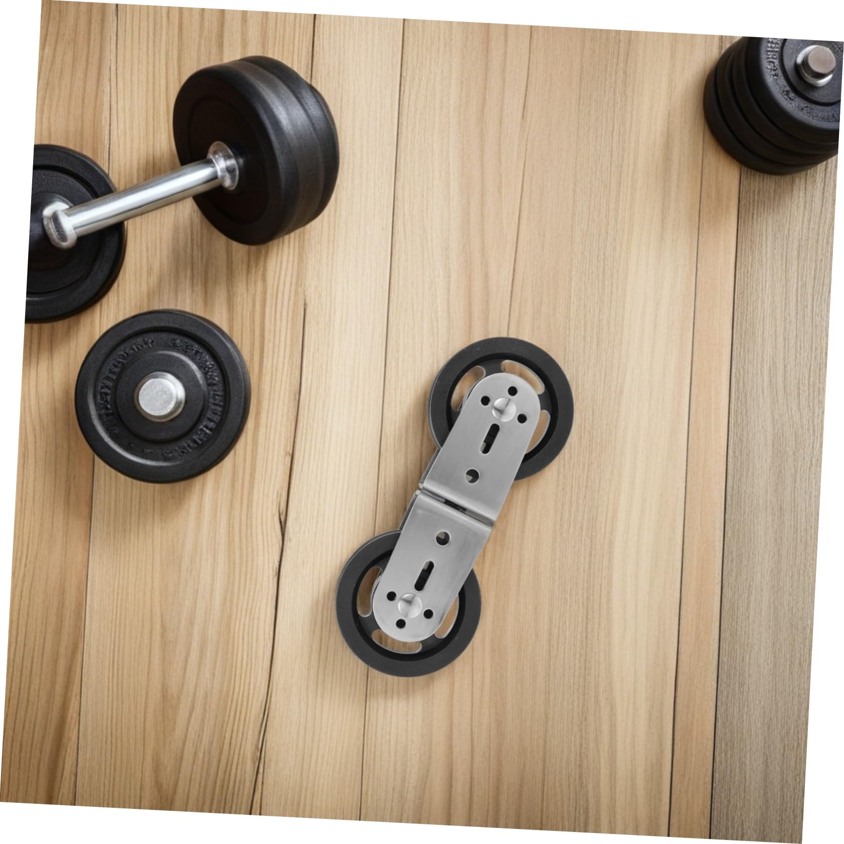 Sosoport 2 Piezas Polea Doble Giratoria de Plástico Resistente para Equipos de Gimnasio Rodamiento Silencioso Compatible con Sistemas de Poleas para Entrenamiento de Fuerza Casa