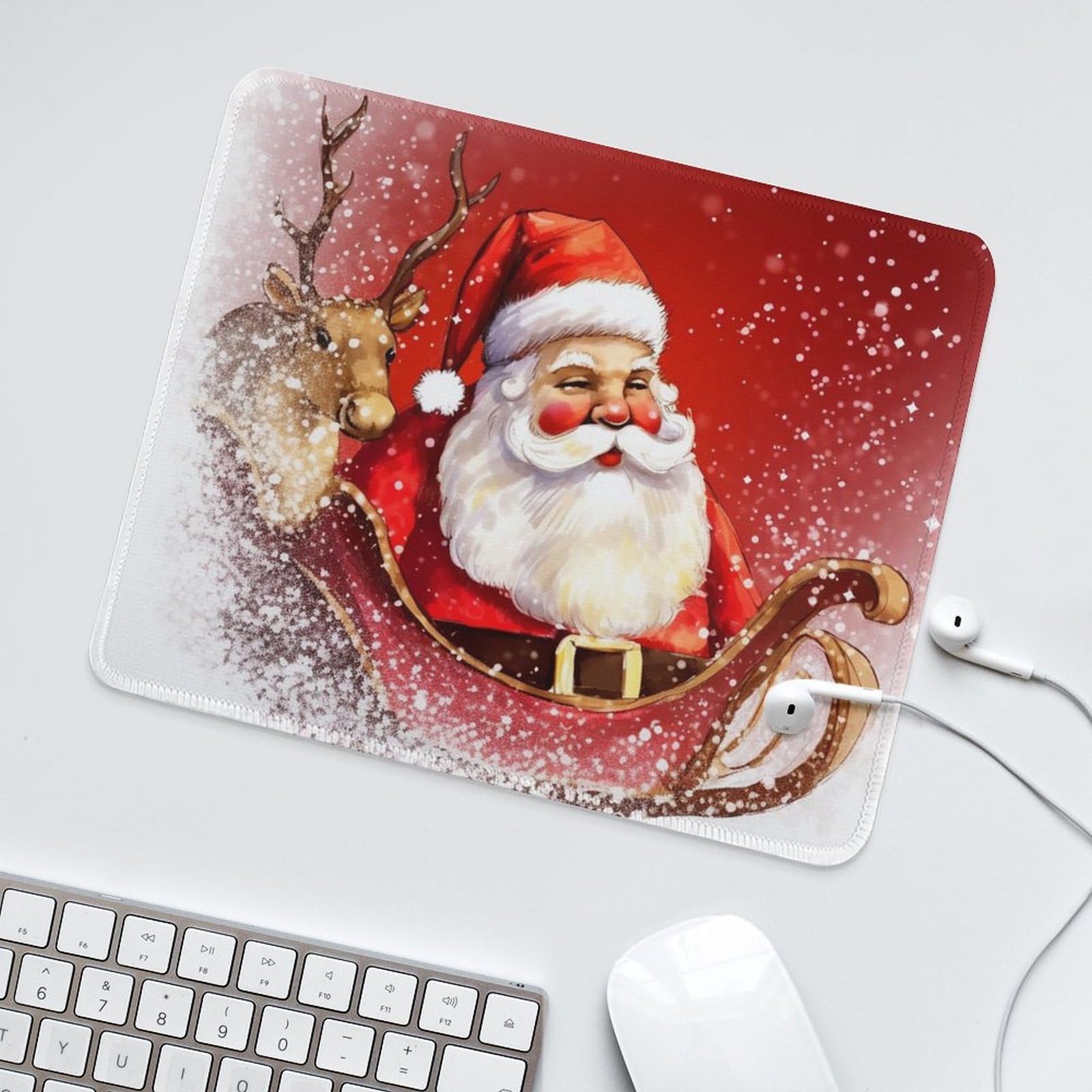 Amazon.com: Christmas Santa Claus Mouse Pad Non-Slip Waterproof