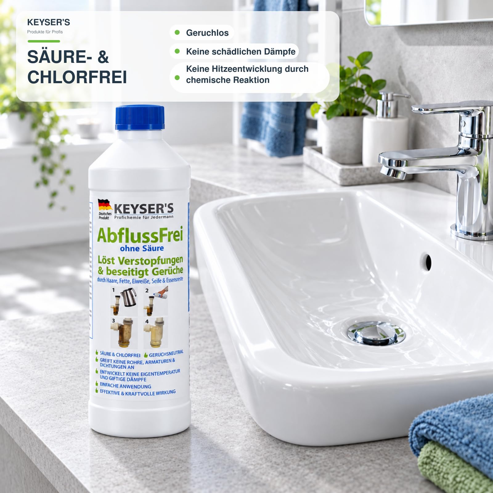 AbflussFrei Rohr- & Abflussreiniger (1 Liter)