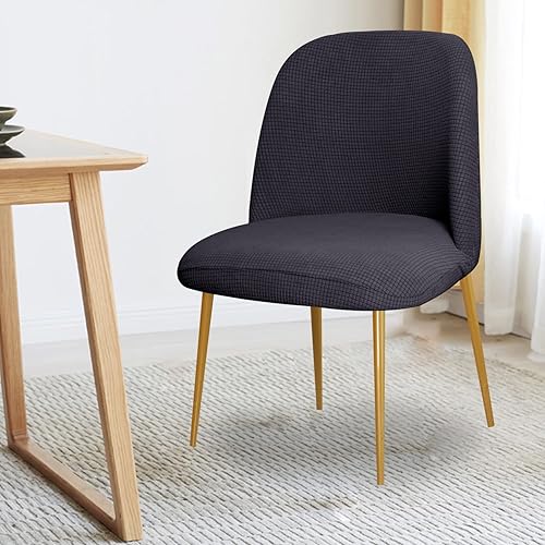 Miniatura 2 de Eco-Ancheng Juego de 6 fundas para silla de comedor, tapizadas, con respaldo curvado, diseño moderno de mediados de siglo, funda para silla de