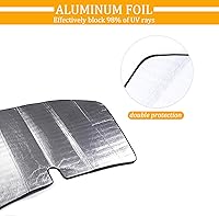 Vista 7 de Parasol para parabrisas de automóvil compatible con Chevrolet Corvette C6 2005-2013, personalizable, protección contra rayos UV (1 unidad)