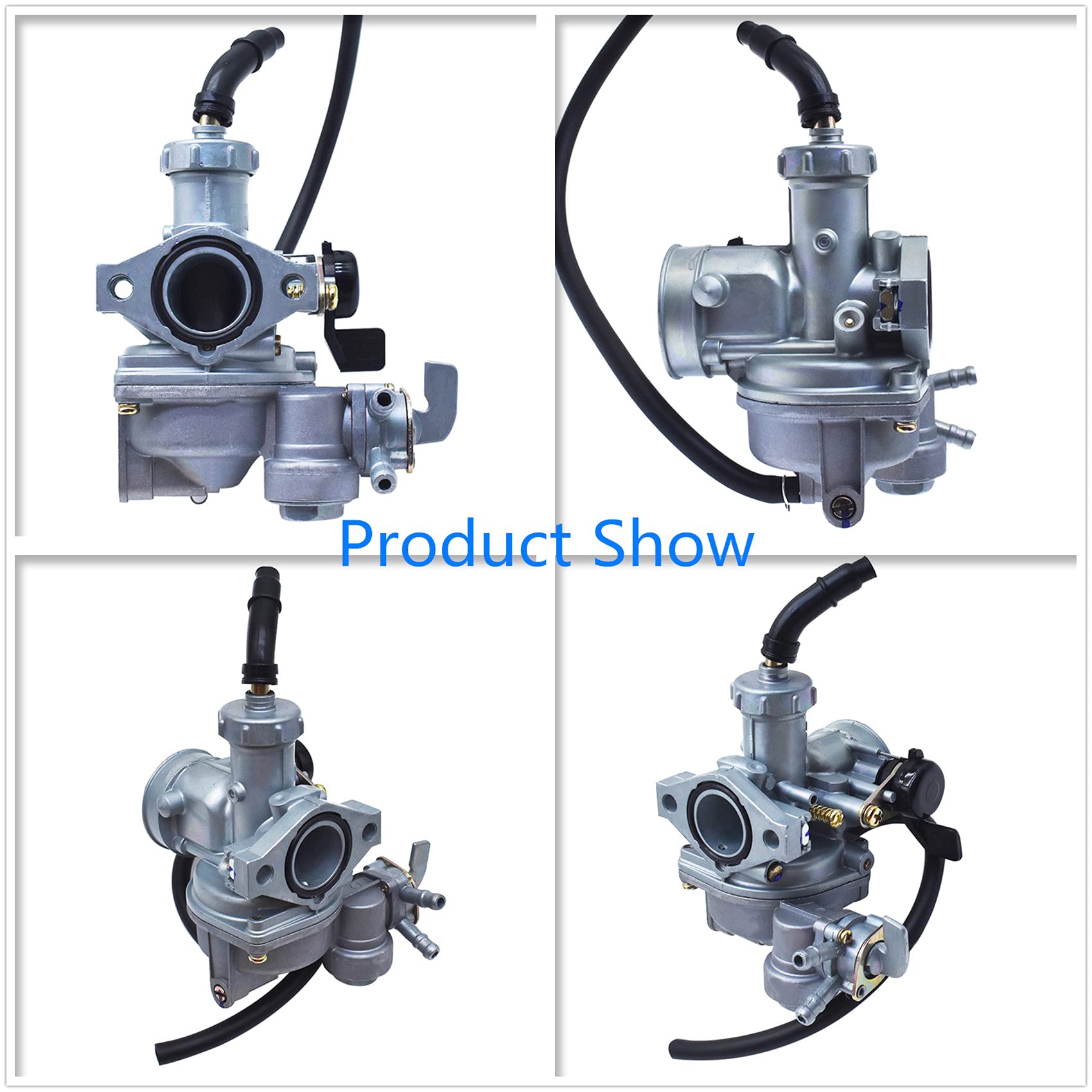labwork Carburetor & Throttle Cable & Handle Bar & Air Filter Replacement for Honda CT90 Trail 1966-1979 / CT110 Trail 1980-1986 Carb