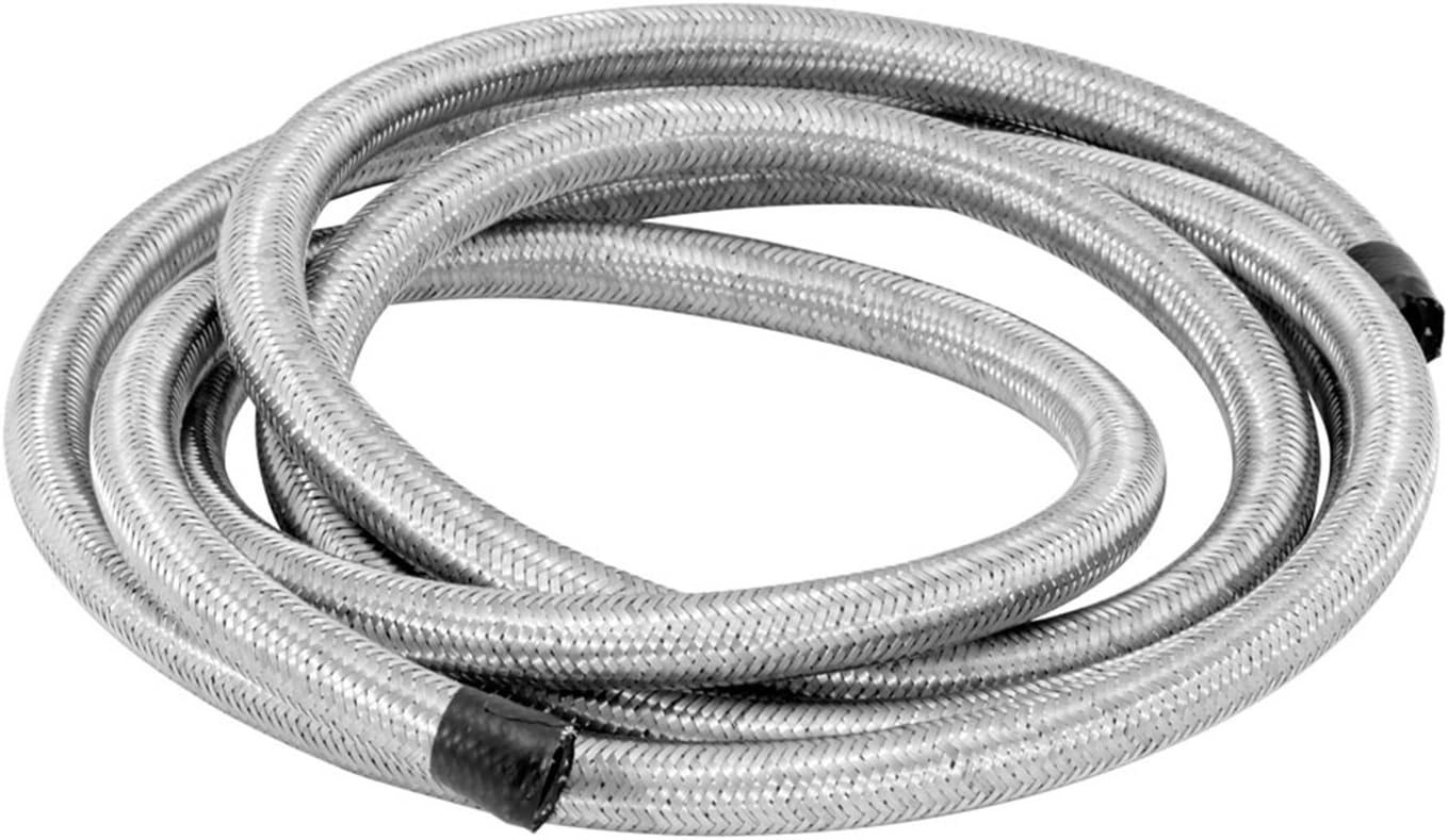 Spectre Performance 29410 3/8" Stainless Steel Flex Fuel Line, Lines - 8 Foot Flexible Gas Line For Dryer