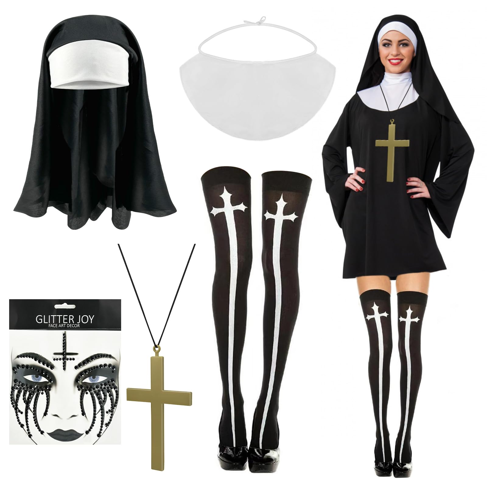 Nun Hollow Maid Uniform Set   KF70056