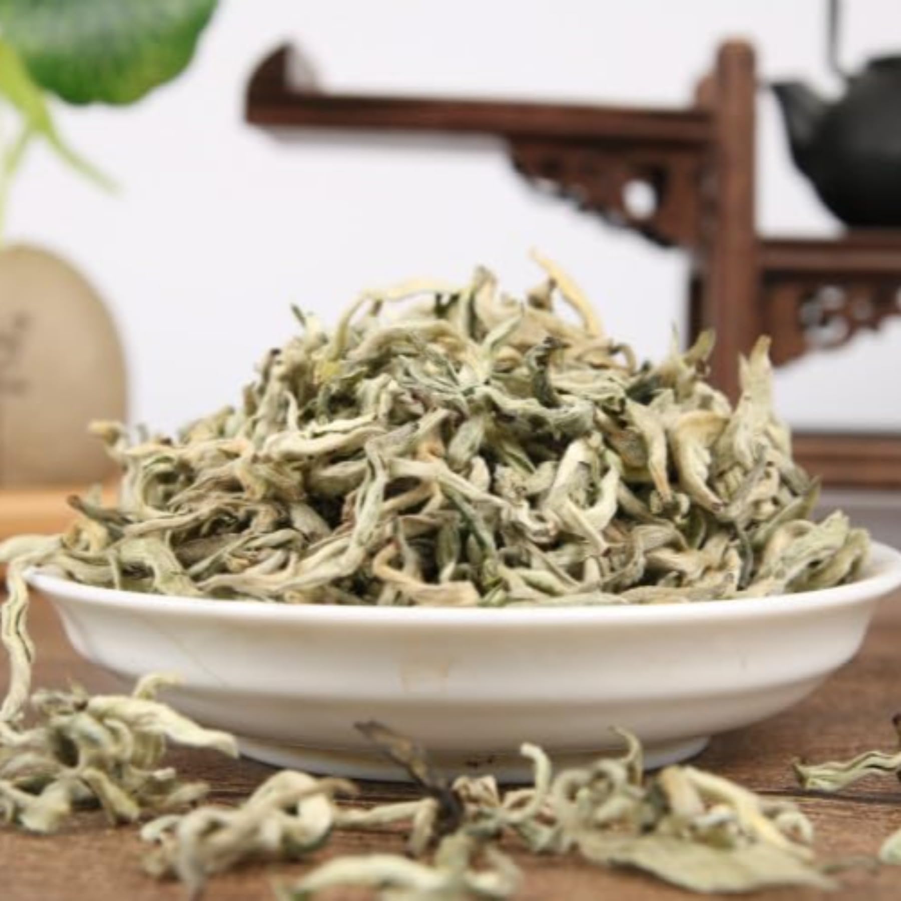 Premium Yunnan Pre-Chingming Pojedynczy Pączek Herbata Xuelong (nr 2), Yunnan Zielona Herbata Sypana 500g/17,63 Uncji