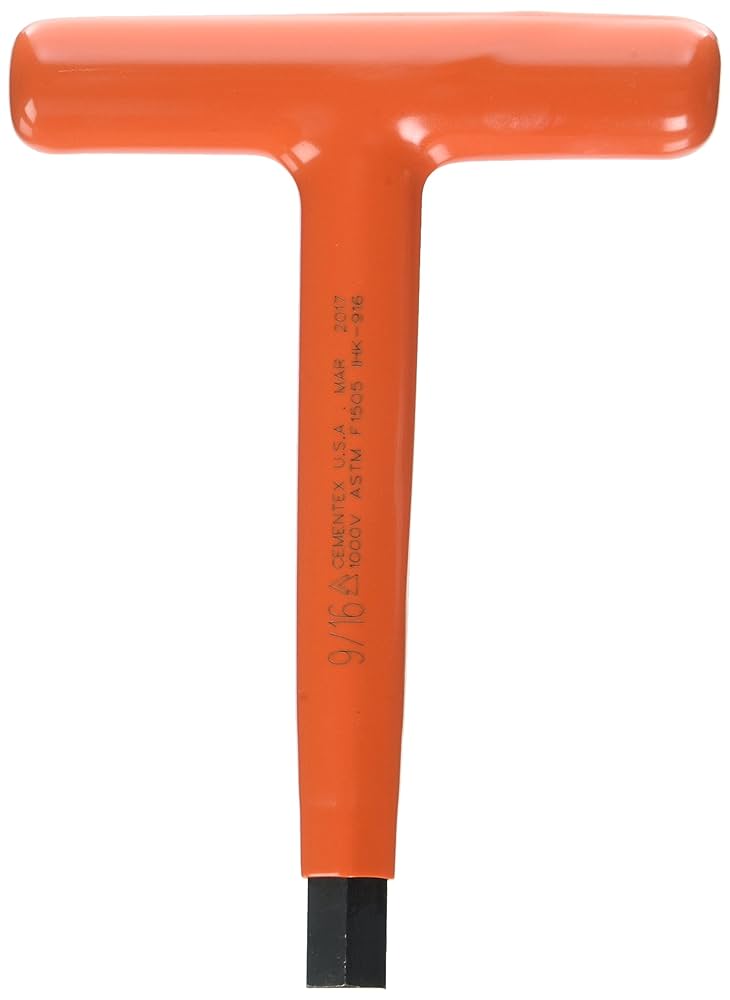 Cementex HKS-8T916 T Handle Hex Wrench Set, 8-Piece