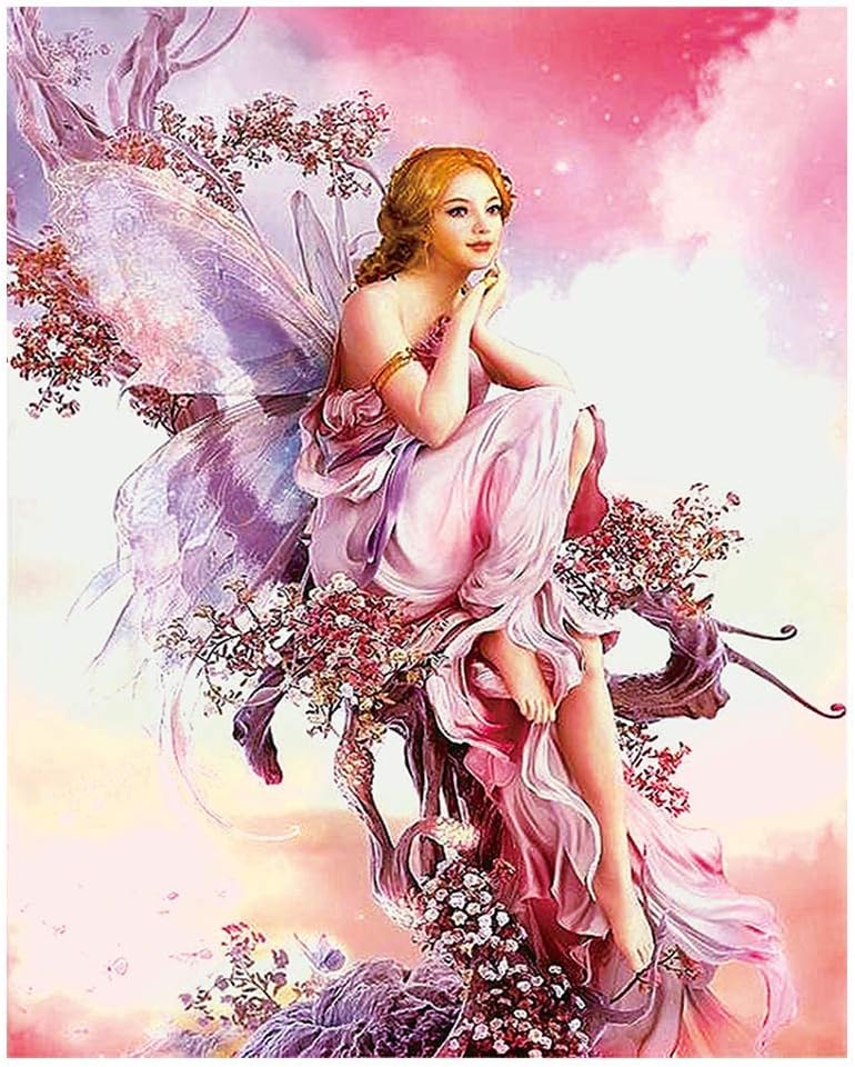HASTHIP® DIY 5D Diamond Painting Kit for Adults Kids, Full Drill Diamond Embroidery Rhinestone Pasted Painting Arts Craft, Very Suitable for Home Leisure and Wall Decoration(30X40cm)-Genie