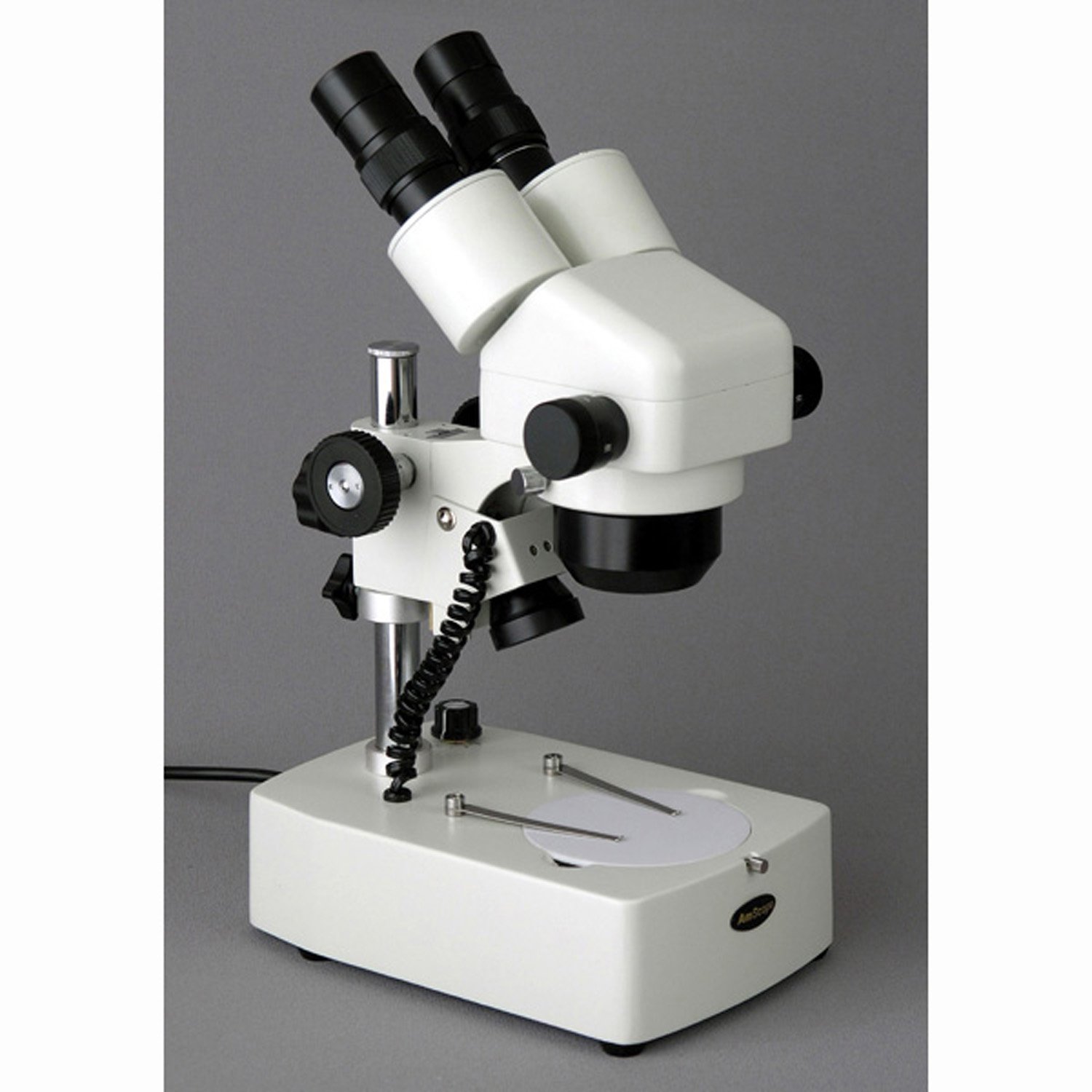 AmScope SH-2B Zoom-Mikroskop Binokular Stereo Doppelhalogen, 10X-40X, Weiß