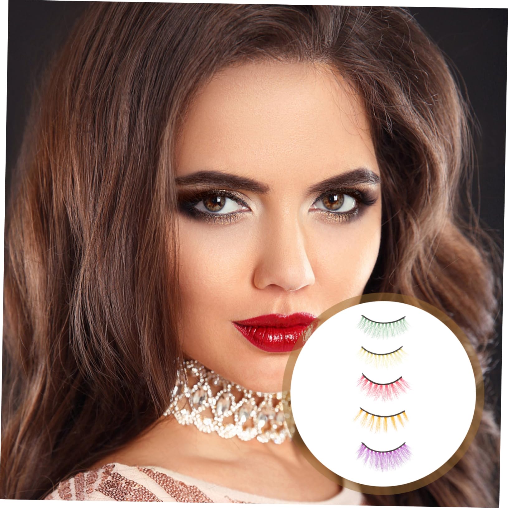 MAGICLULU 5 Set Kit Ciglia Finte Volume Extension Ciglia Finte Aspetto Naturale Leggero Delicato Sugli Occhi Riutilizzabile 5 Paia*5