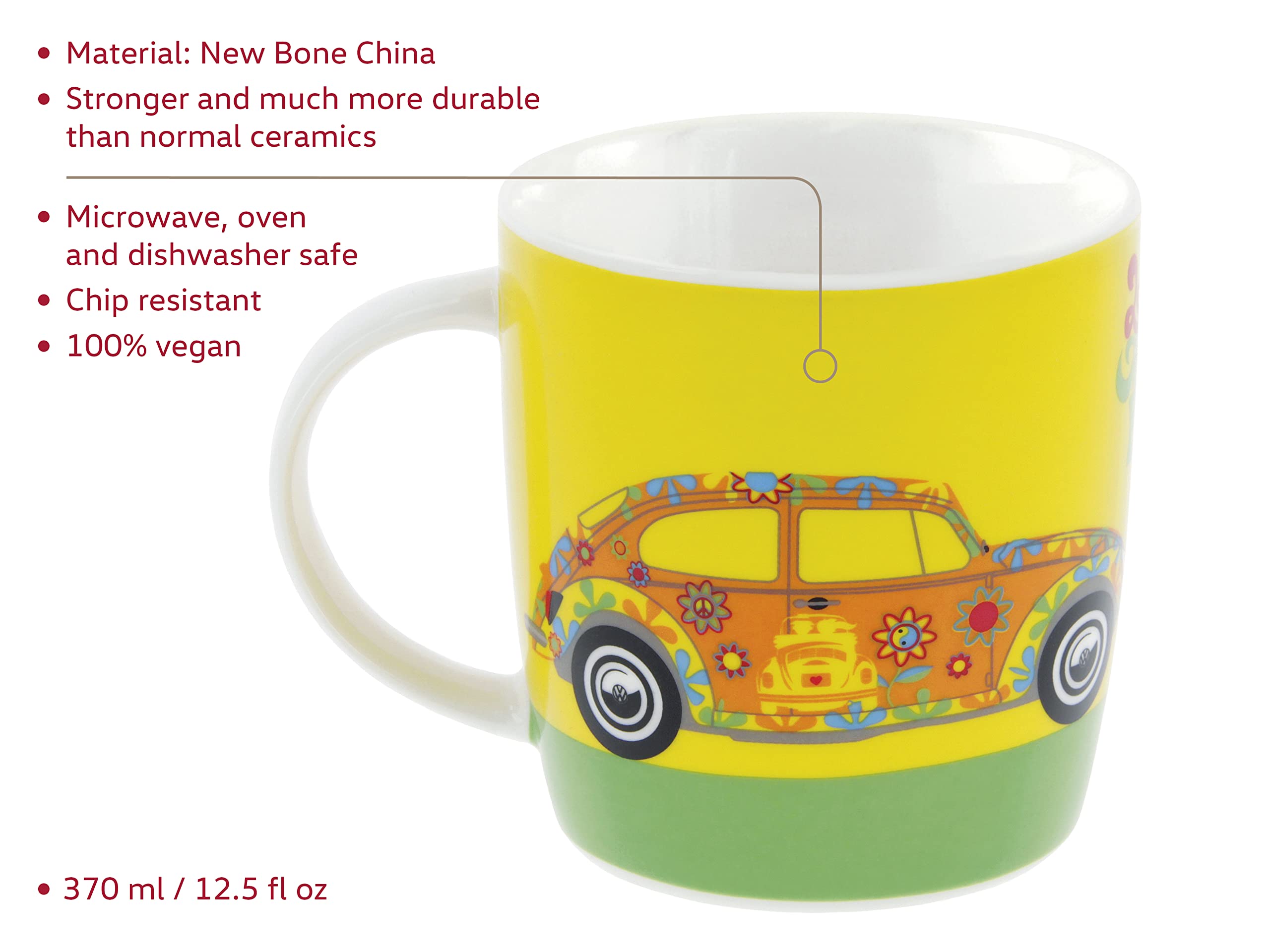BRISA VW Collection – Set Di 2 Deodoranti Per Auto Profumati – Design Maggiolino VW – Fragranza Melone (Rosso) - 4