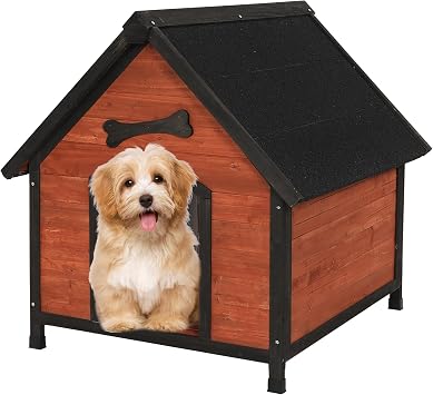 Solid Wooden Dog Crates Large Dogs Outdoor Indoor with Curtain