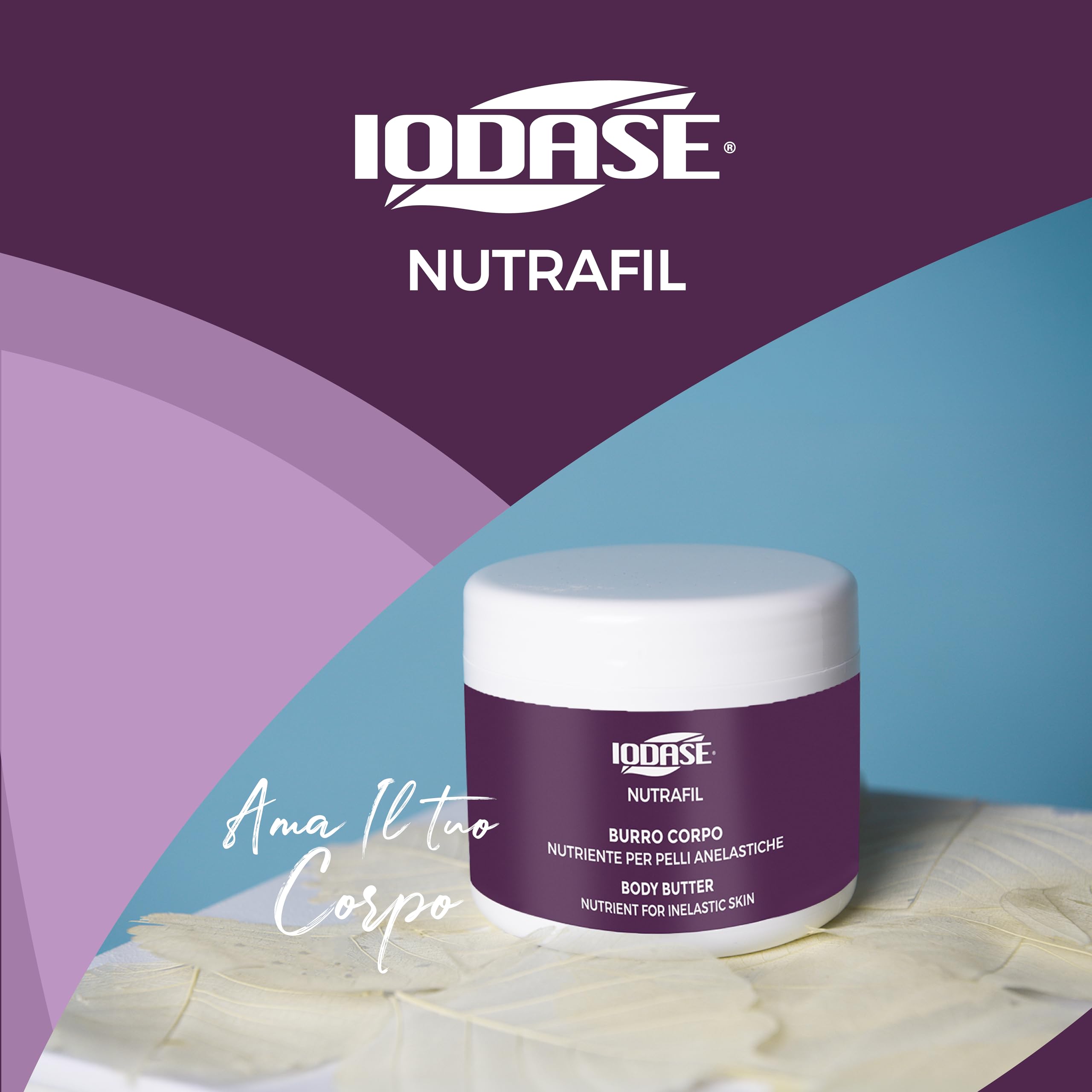 Iodase Burro Corpo Nutriente 250ml, Idratazione Intensa e Duratura, Pelle Morbida e Setosa, con Burro di Karitè, Oli Vegetali e Fitocomplesso, Ideale per Pelli Secche, Anelastiche e Sensibili