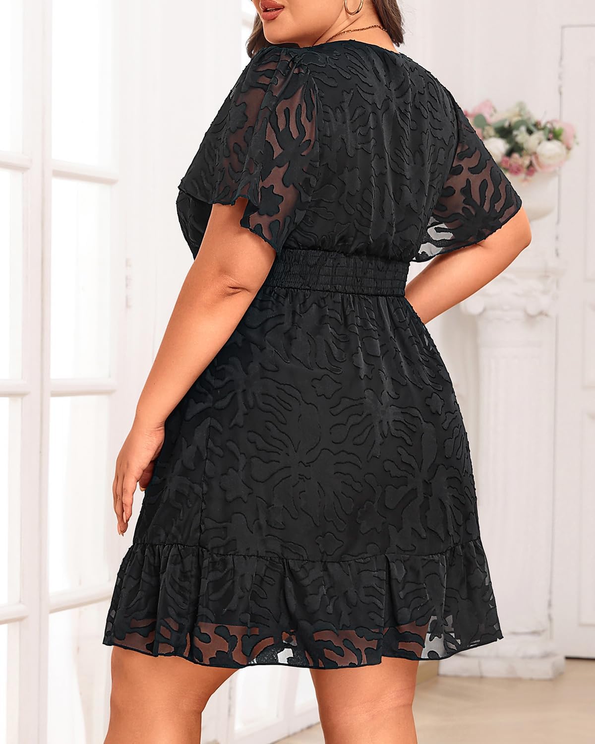 Pinup Fashion Women Plus Size Dresses Summer -Graduation Wedding Guest Casual Semi Formal Short Dress 2025 - Image 2