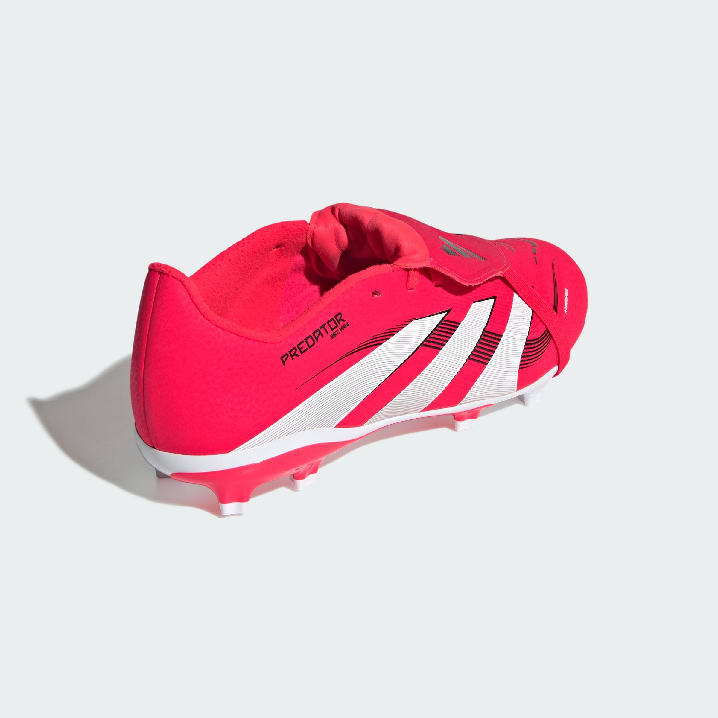 adidas Uniseks - dzieci PREDATOR LEAGUE FOLD-OVER TONGUE Firm Ground Football boots Kids, Lucid Red/Cloud White/Core Black, 32 EU