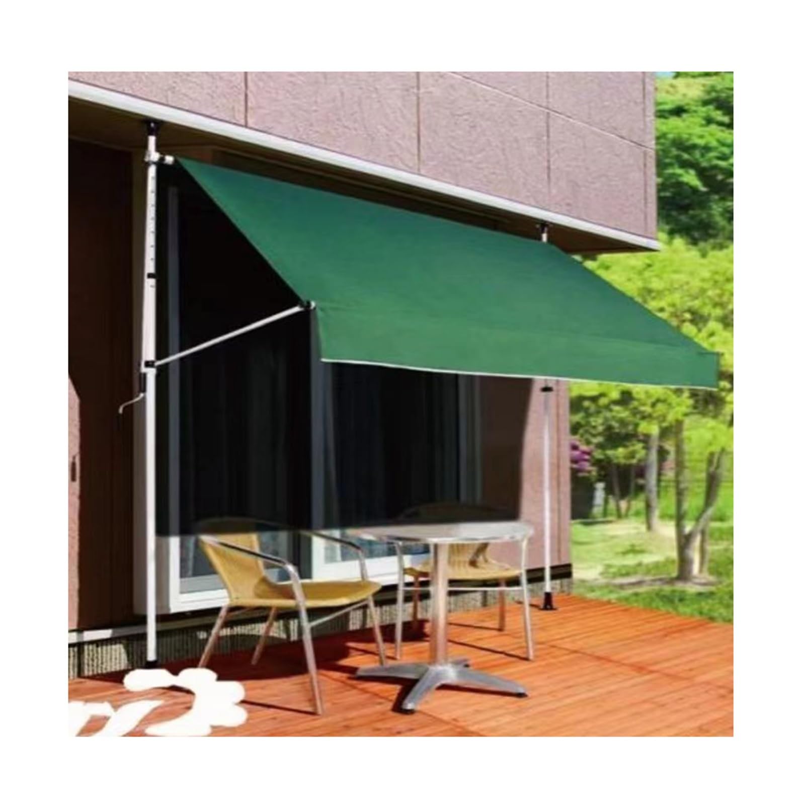 Toldo retráctil manual para evitar el sol directo en terrazas y patios de 3,5 m