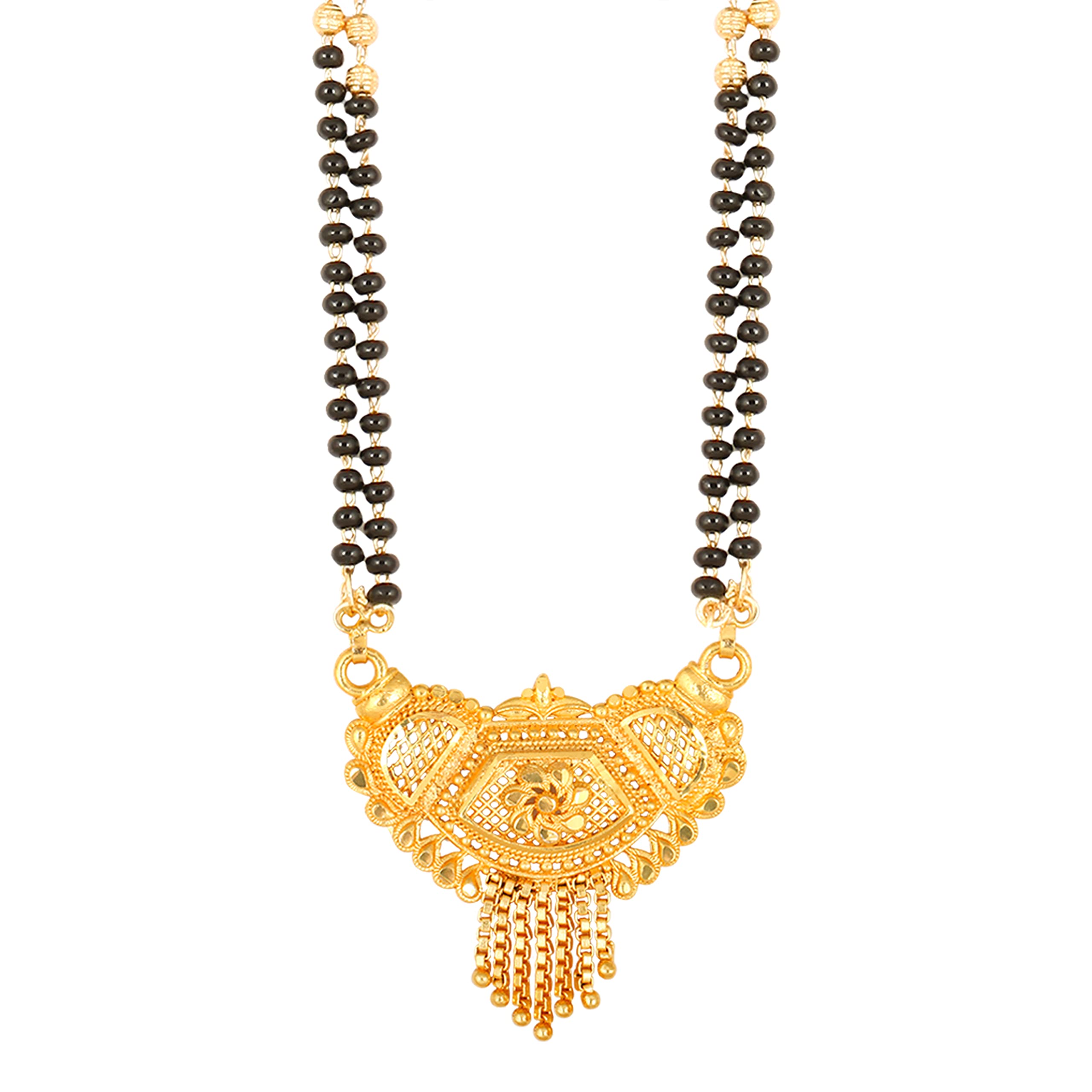MEENAZ Mangalsutra For Women Girls Ladies Temple South Indian Traditional 1 Gram Gold Stylish Maharashtrian Long Double Chain Wati Mangal sutra Pendant Tanmaniya Black golden Nallapusalu Chains-492 (B0BNYJGSZF) Amazon Price History, Amazon Price Tracker