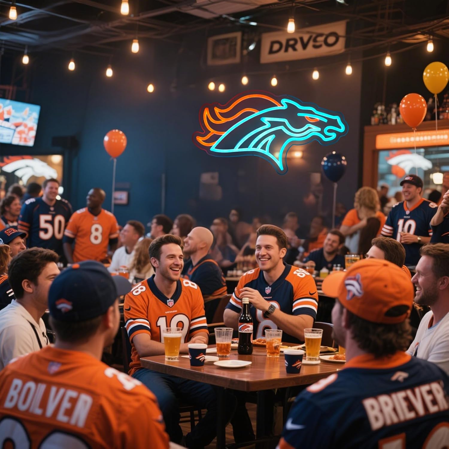 football neon sign for wall decor, Rugby team light up signs,Dimmable LED Neon Lights, football sign gifts for men sport fans Club Bar Dorm Party Game room Size:16.54 * 9.61In - Image 6