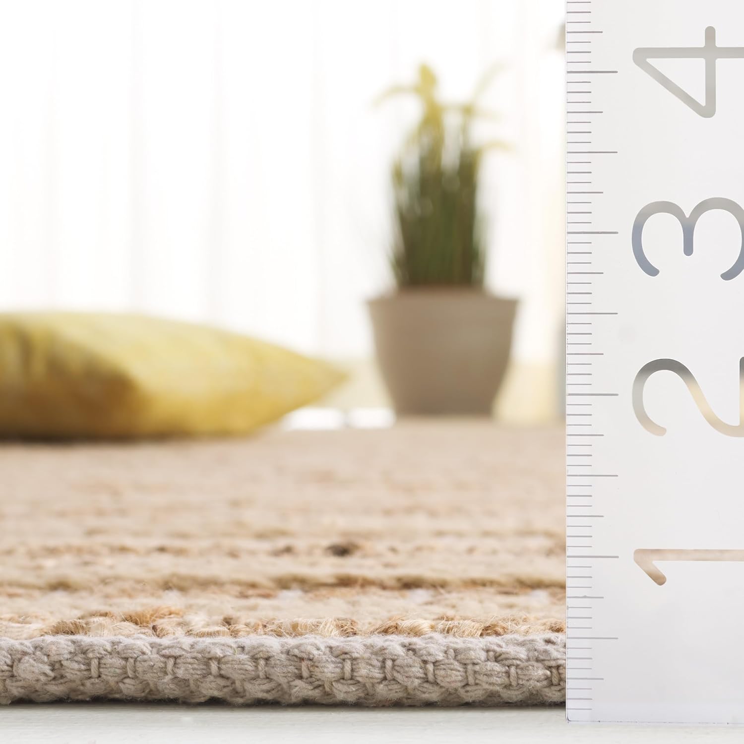 SAFAVIEH Natura Collection Runner Rug - 2'3" x 8', Tan & Beige, Western Design, Ideal for High Traffic Areas in Entryway, Kitchen & Bathroom (NAT501A-28)