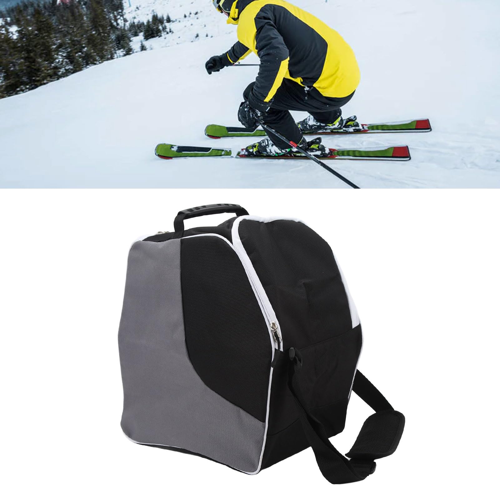 Mochila para Botas de esquí y Snowboard con Bolsa para Casco Deportes de Invierno