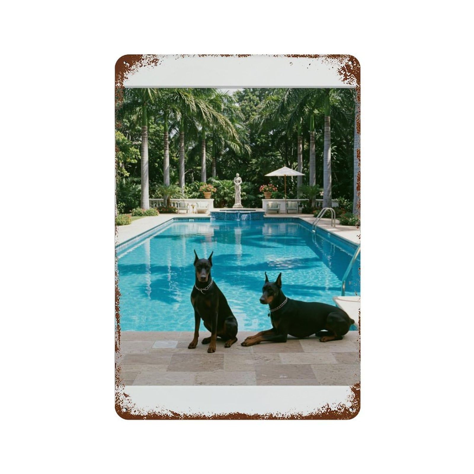 xiaoxiaoshen Dog S, Doberman Wall Decor Art Metal Tin Poster Modern Home Decor Art Home Bar Shop Decorations Vintage Sign 30x20cm
