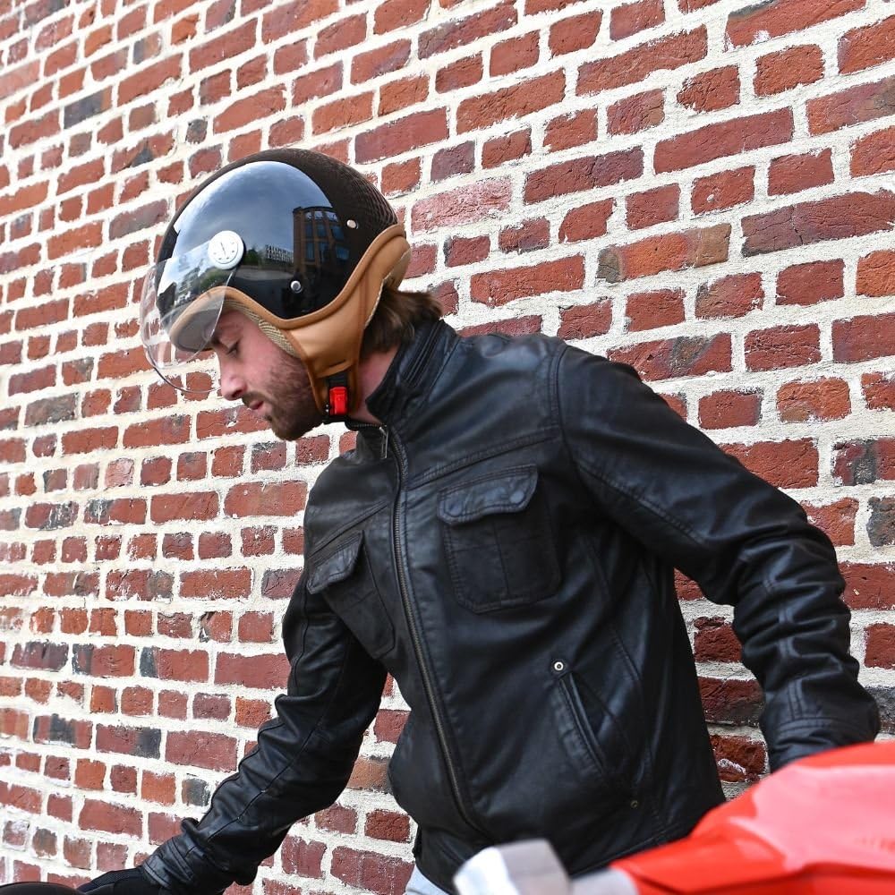 EOLE Casque Jet ROAD Noir brillant