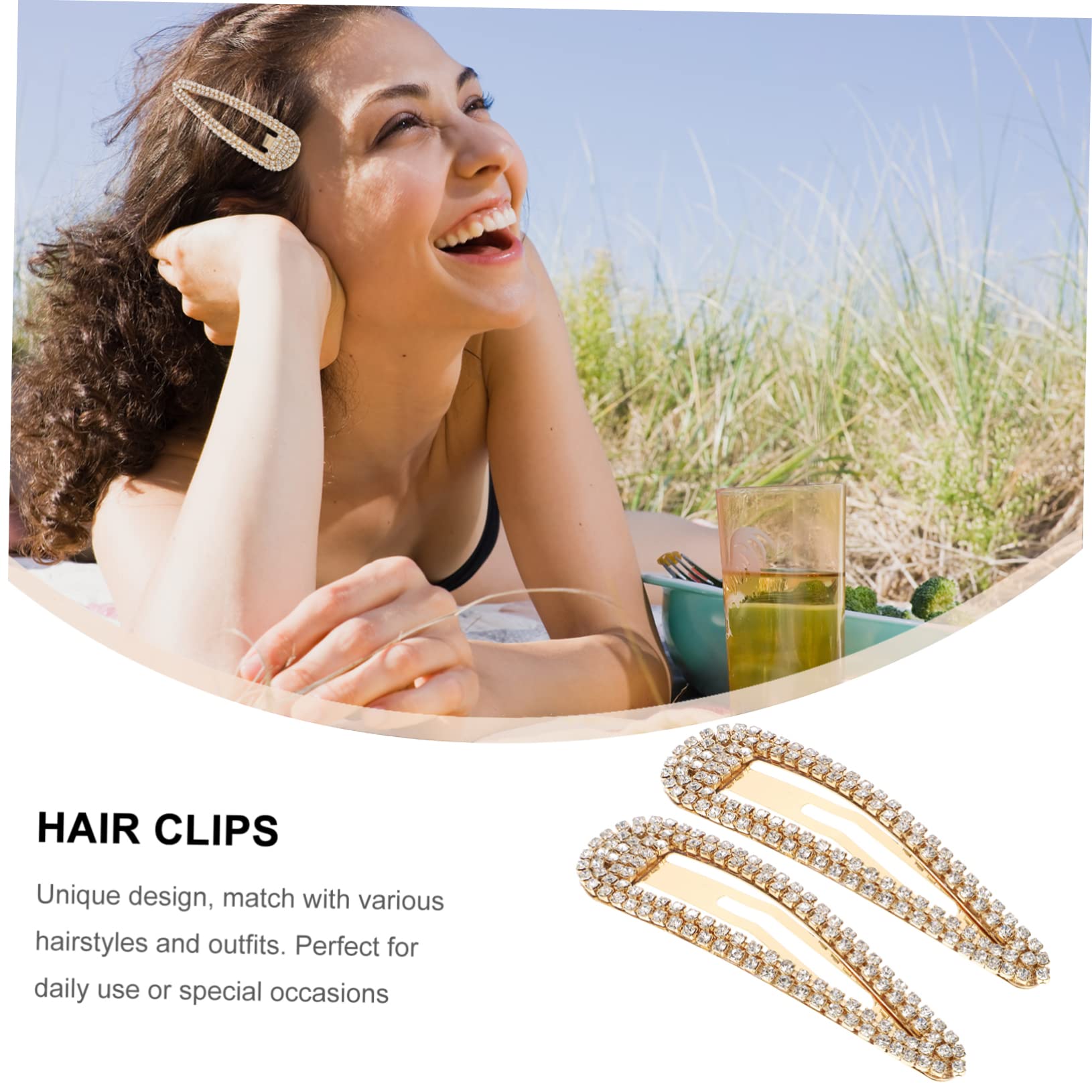 FOMIYES 50stücke Snap Haarnadeln Mit Strass Für Damen Elegante Haarspangen Für Hochzeiten Partys Und Alltag Vielseitig Einsetzbar Und Passend Zu Jedem Haarschnitt Und Outfit