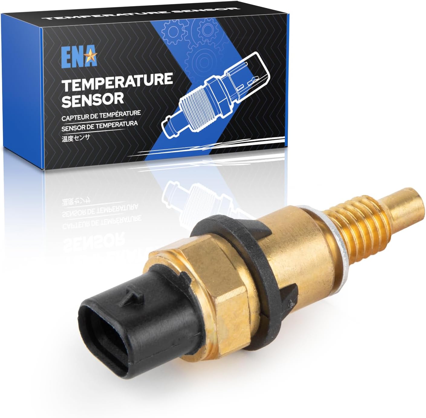 ENA Engine Coolant Temperature Sensor Compatible with Chevy Chevrolet Blazer Camaro GMC Acadia Canyon Cadillac XT5 Buick Lacrosse 2.0L 3.0L l4 V6 2016 2017 2018 2019 2020 2021 Replaces TX281 12650595