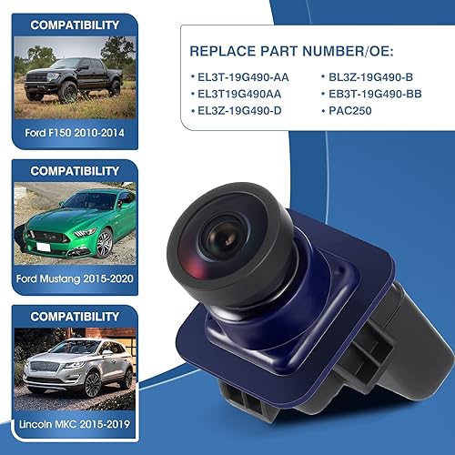 Miniatura 110 de Cámara de respaldo de visión trasera compatible con Ford Escape 2014 2015 2016, cámara de asistencia de respaldo de estacionamiento de seguridad