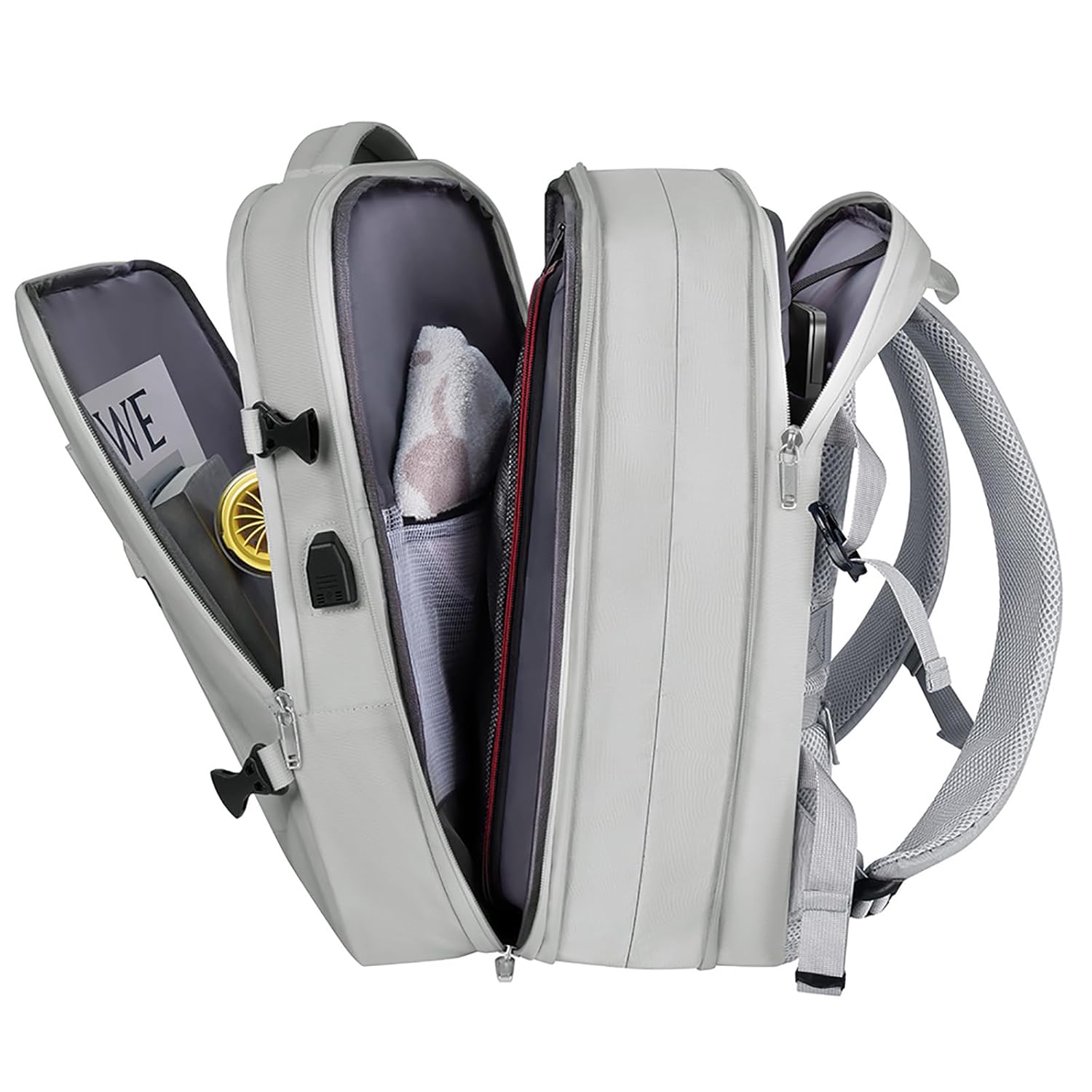 Romantic Crown Mochila de Viagem Expansivel Masculina Feminina, Mochila Para Notebook Executiva Impermeável Reforçada Cabo USB, Trabalho, Escola, Viagens (Cinza) em promoção! Veja a oferta e mais achadinhos de Bolsas 6 Hoje é o melhor dia para comprar Romantic Crown Mochila de Viagem Expansivel Masculina Feminina, Mochila Para Notebook Executiva Impermeável Reforçada Cabo USB, Trabalho, Escola, Viagens (Cinza) com aquele preço maroto! Promoção! Aproveite a oferta! 6