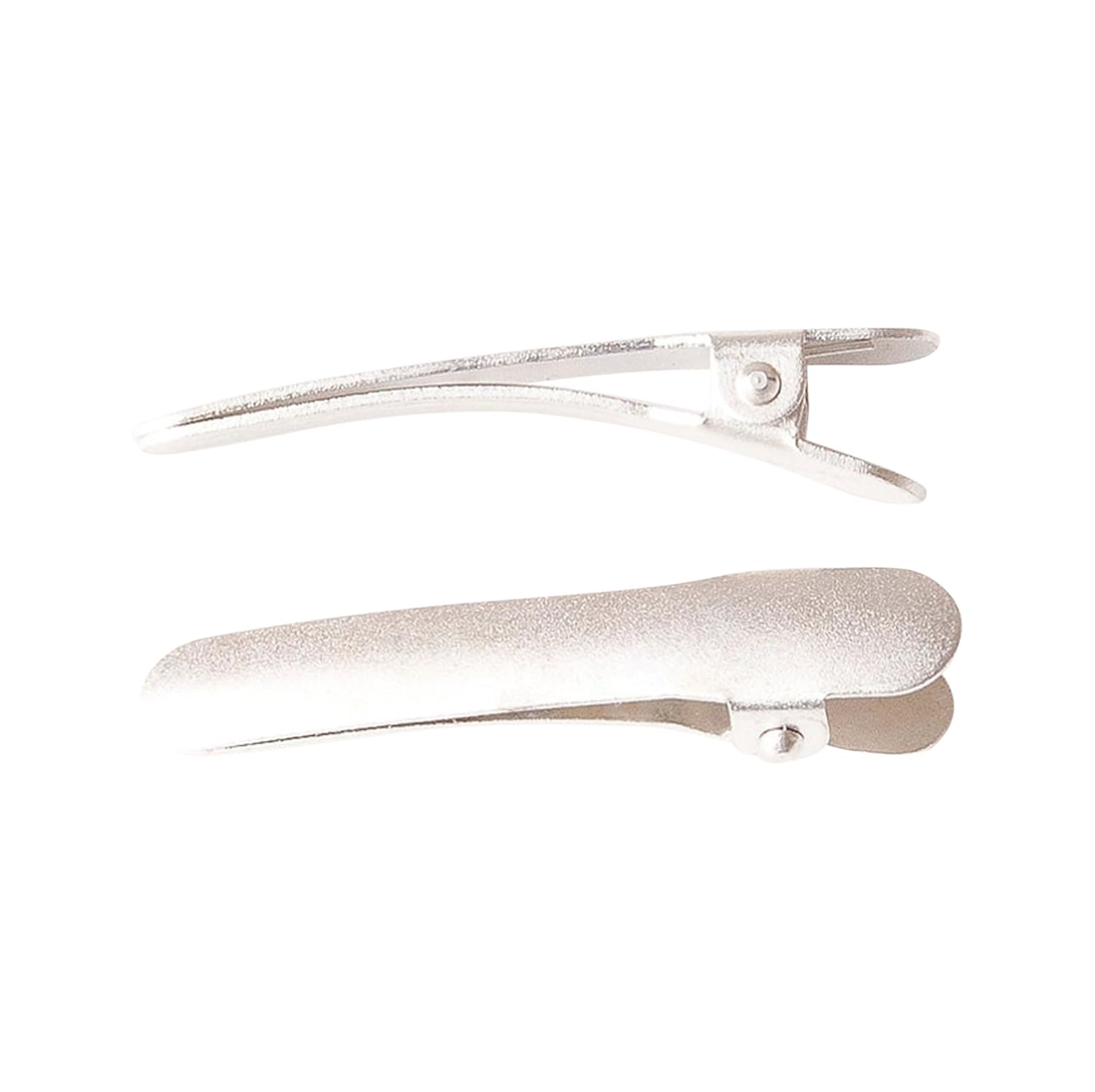Ficcare Ficcaritos Hair Clip Pair in Matte Silver