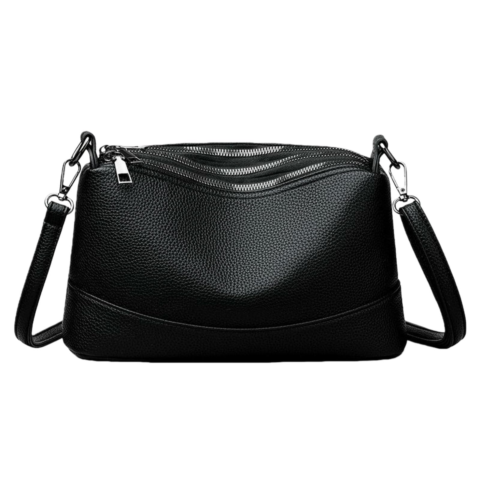Sac bandoulière grande capacité avec fermeture éclair multicouche - 8