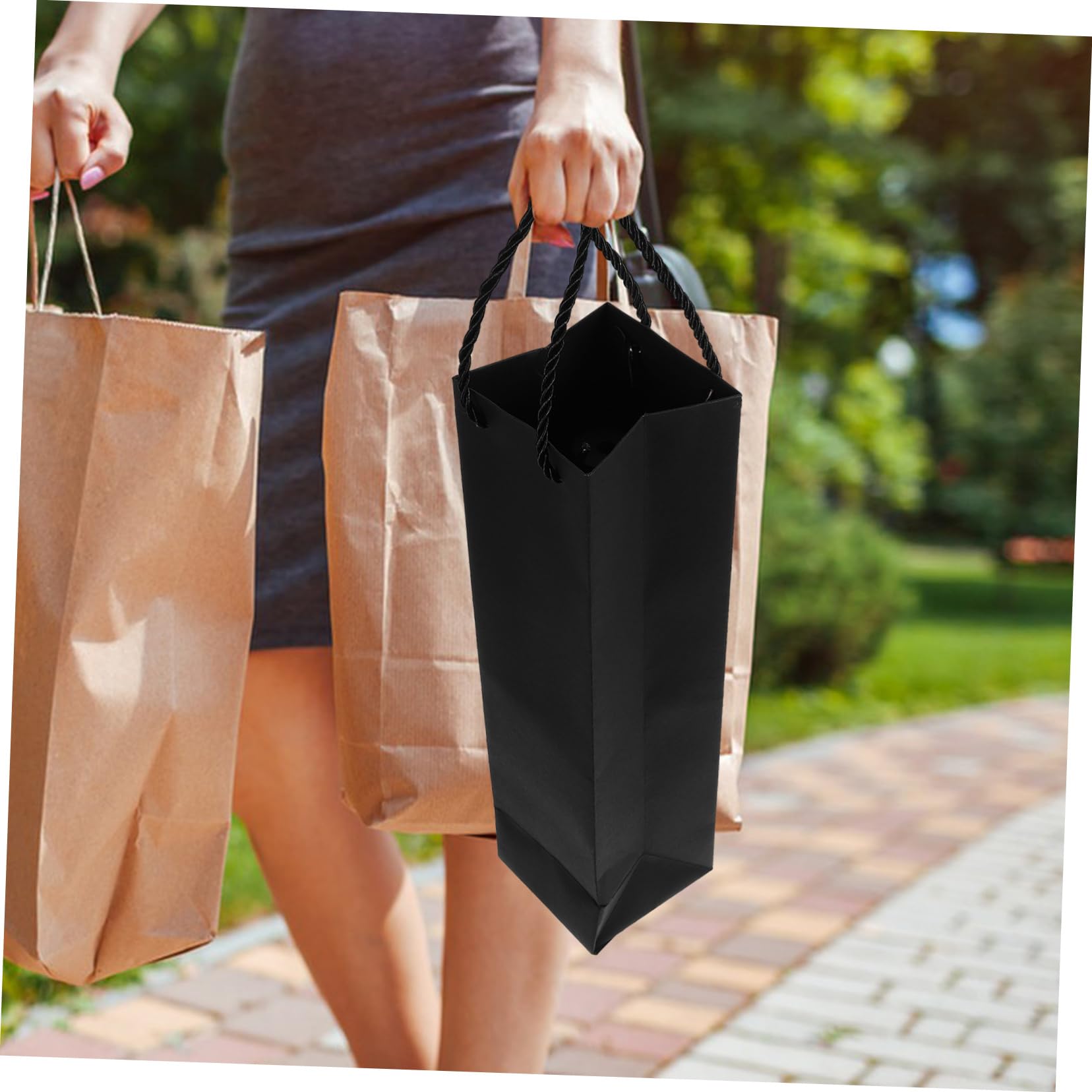 NUOBESTY 48piezas Bolsas para Resistentes y Reutilizables para y Transporte De Botellas De