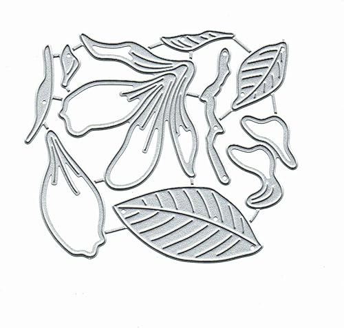 Miniatura 2 de Troqueles de metal de hojas de flores, hojas de flores de primavera, tarjetas de boda, troqueles de corte, plantillas de corte, álbumes de recortes,