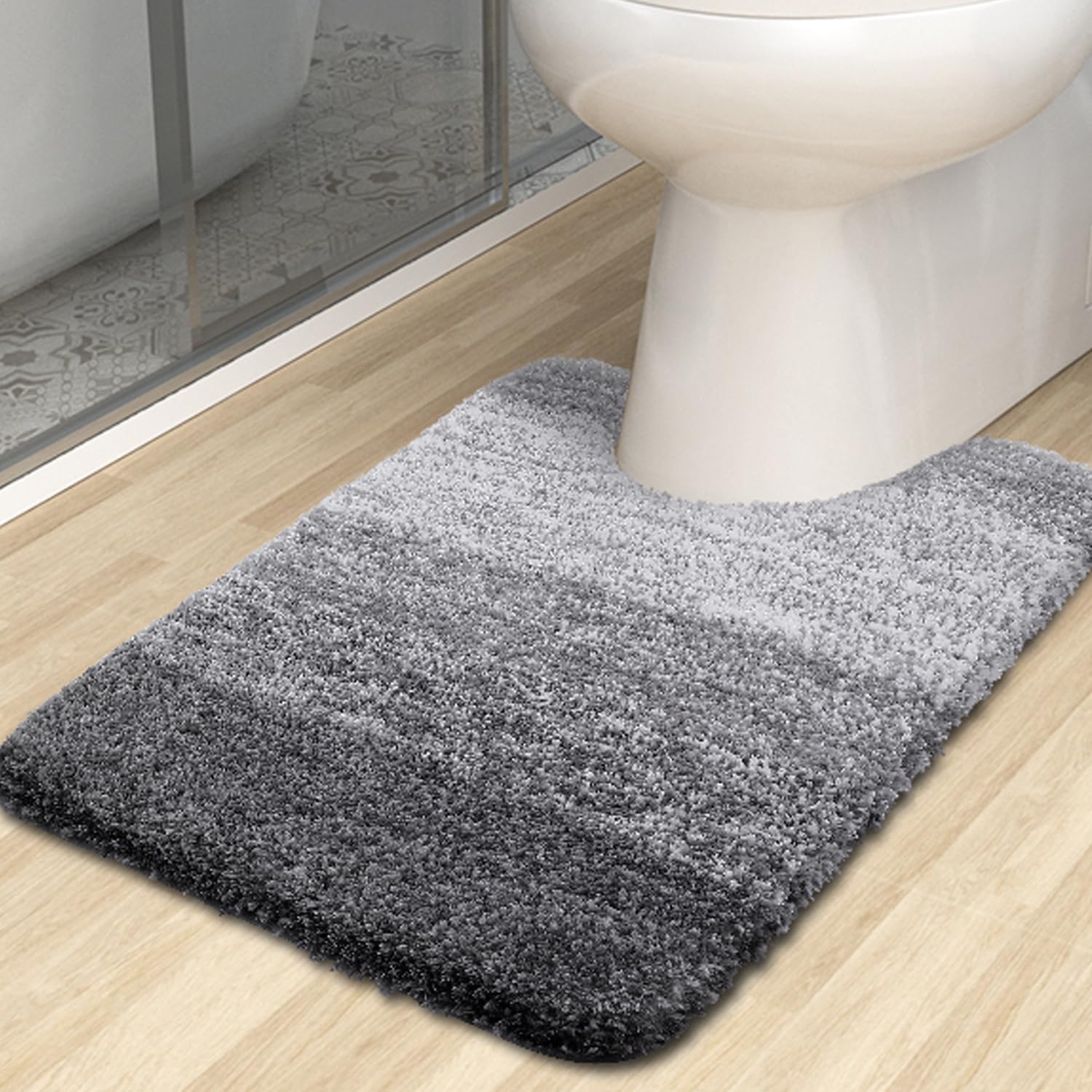 Luxury Toilet Rugs UShaped, Super Soft Absorbent