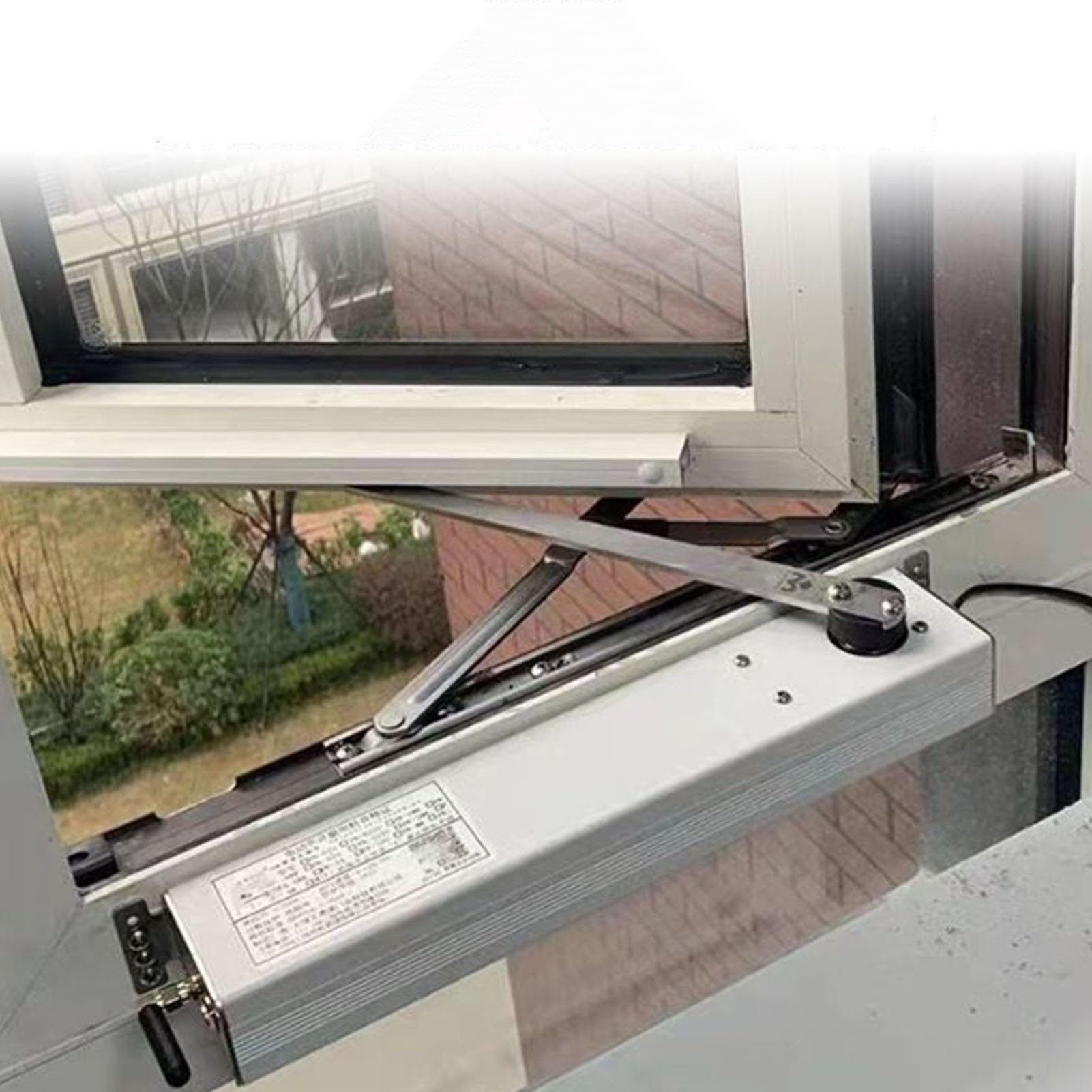 Abridor eléctrico de ventana de 24 V, deslizador automático con control remoto e interruptor, ajustable de 0 a 90°, diseño de brazo plegable