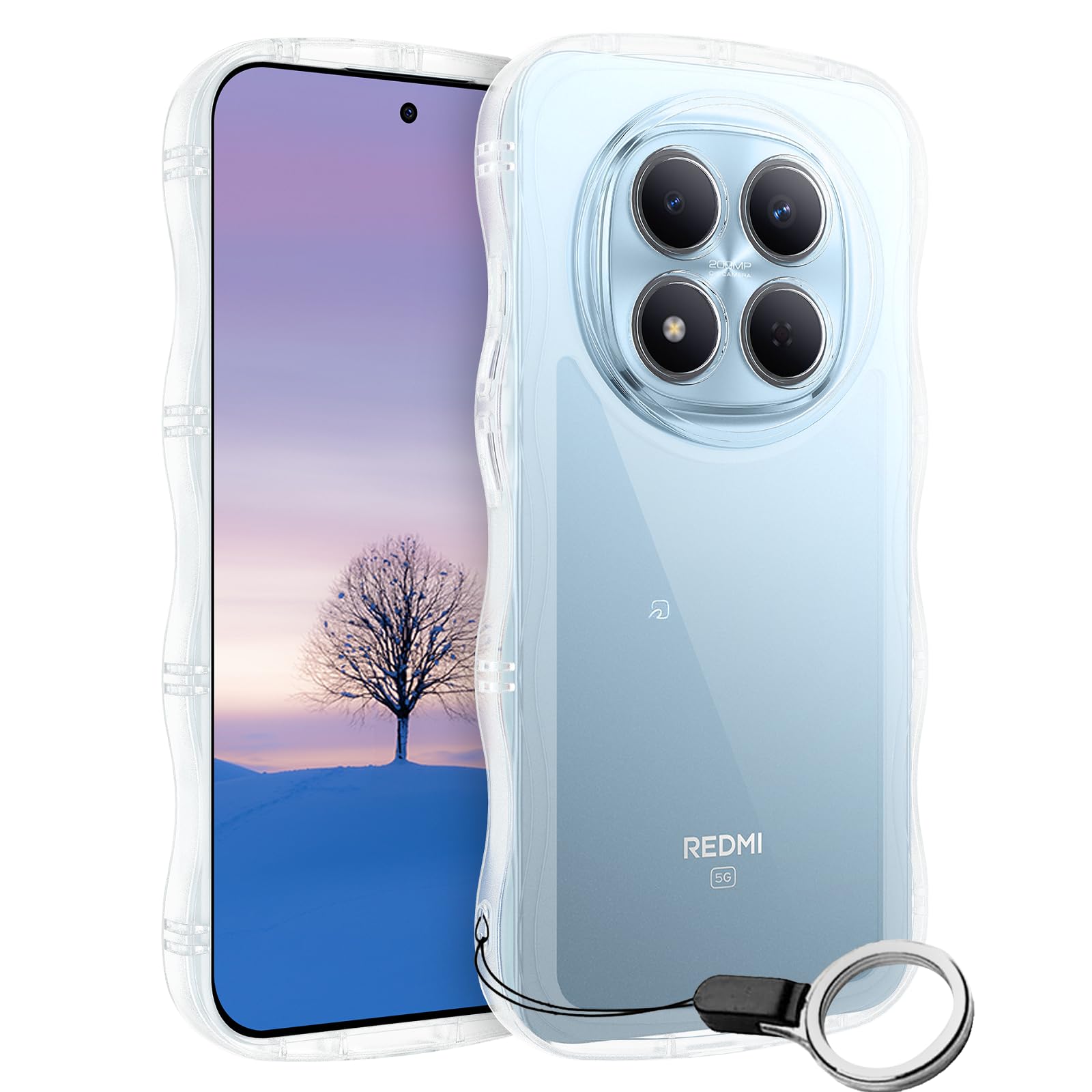 Amazon.co.jp: Xiaomi Redmi Note 14 Pro 5G ケース クリア ウェーブ
