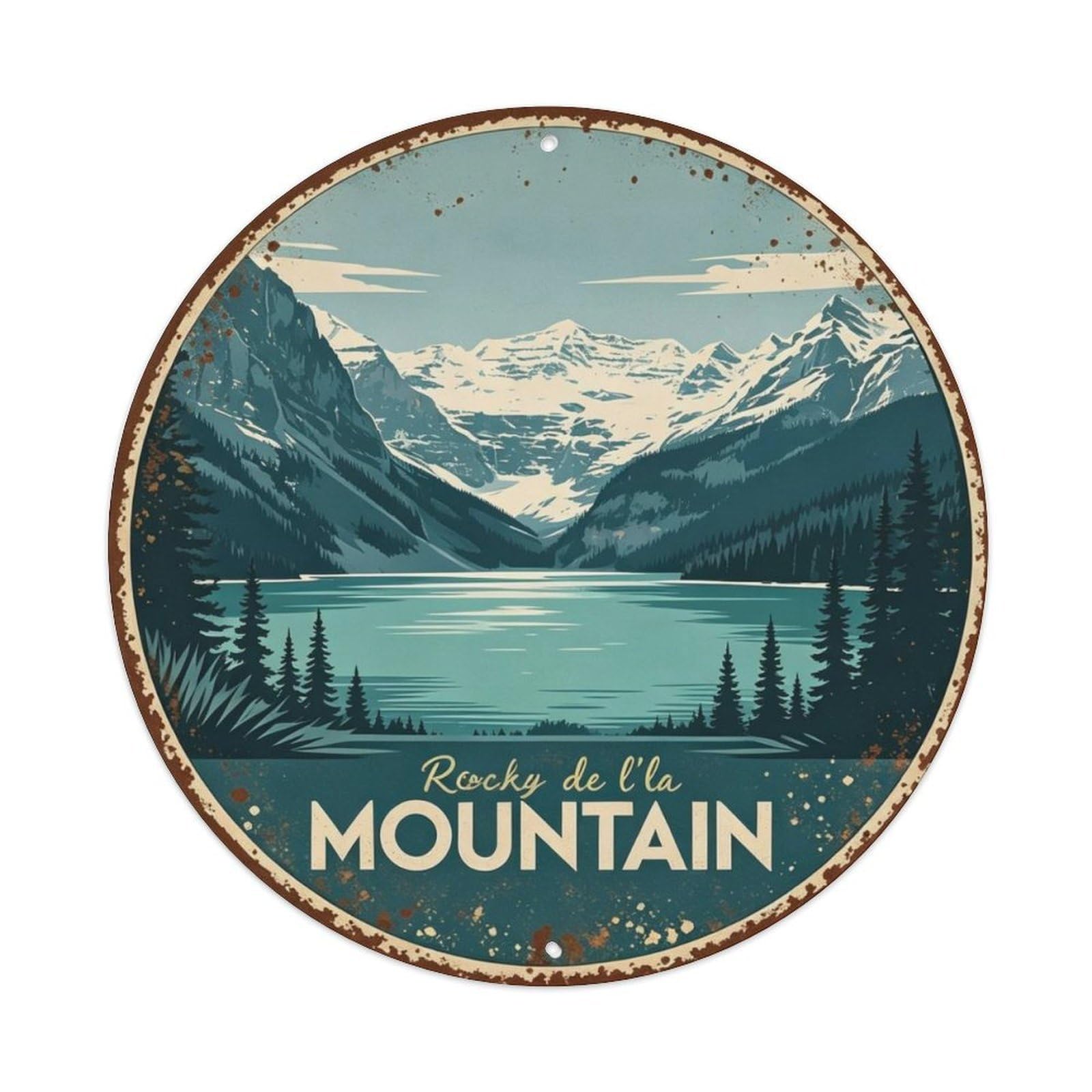 Canadian Rocky Mountain - Metal Tin Sign Plaque