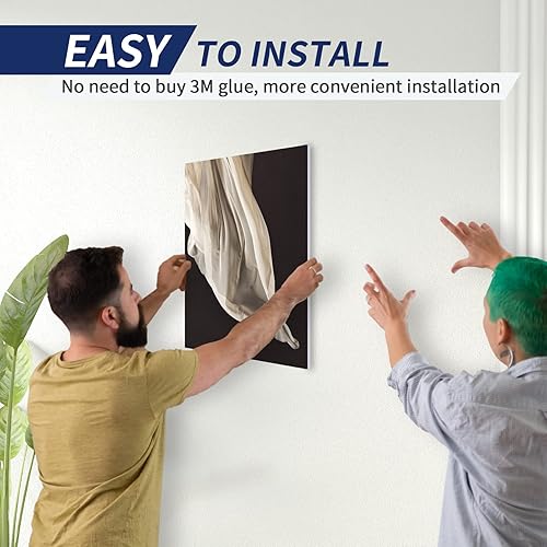 Miniatura 6 de Paneles acústicos artísticos, 48 x 32 x 0.4 pulgadas, a prueba de sonido, decoración de pared, adecuados para reducción artística de ruido, estudios