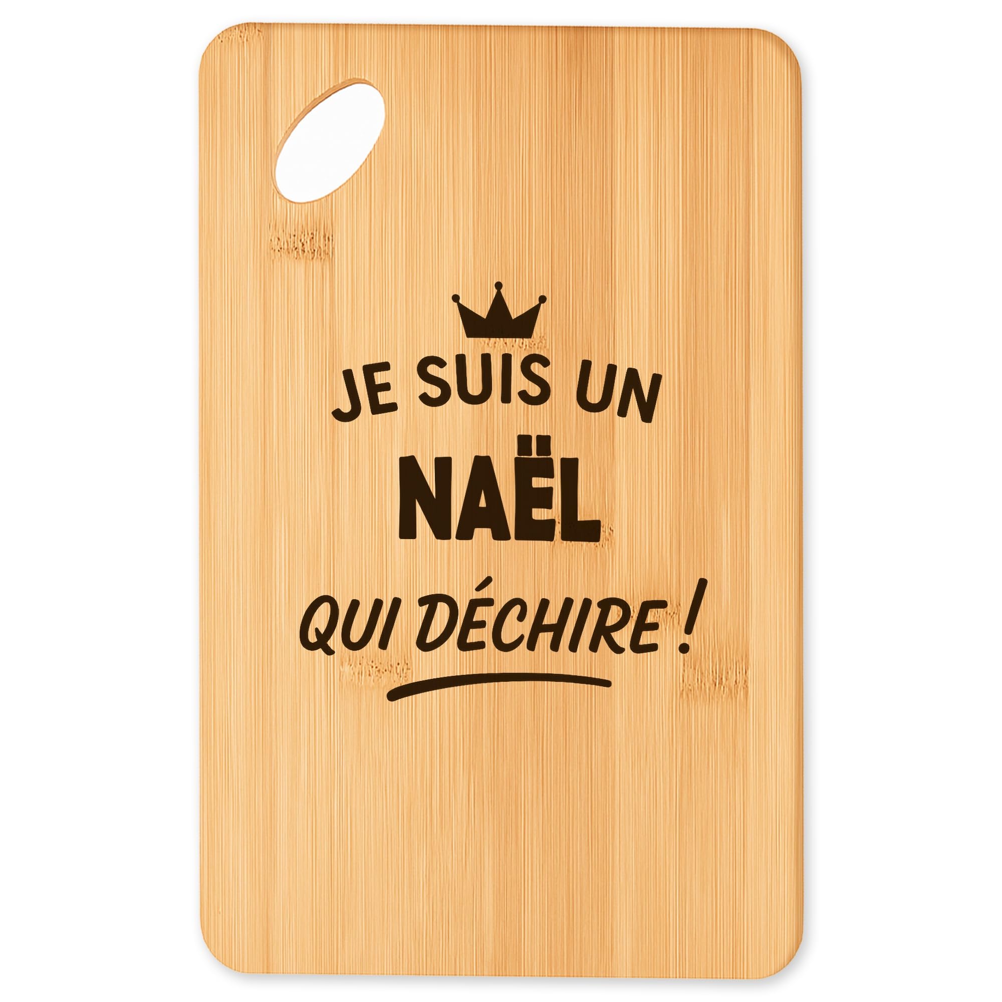Planche à découper en bambou Nael 2 contre les marques de couteaux, idéal pour l'apéro