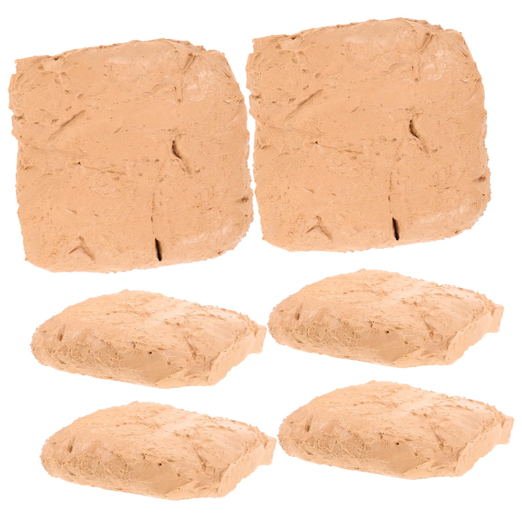 Arcilla para Modelar para Bricolaje 6 Piezas Beige Abs para Manualidades | Textura Suave y Firme, 200g por Bolsa, para Principiantes en Modelado DIY