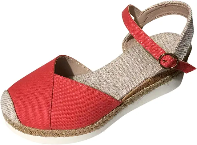 Alpargatas de Cuña Esparto para Mujer - Sandalias Cómodas y Elegantes con Plataforma