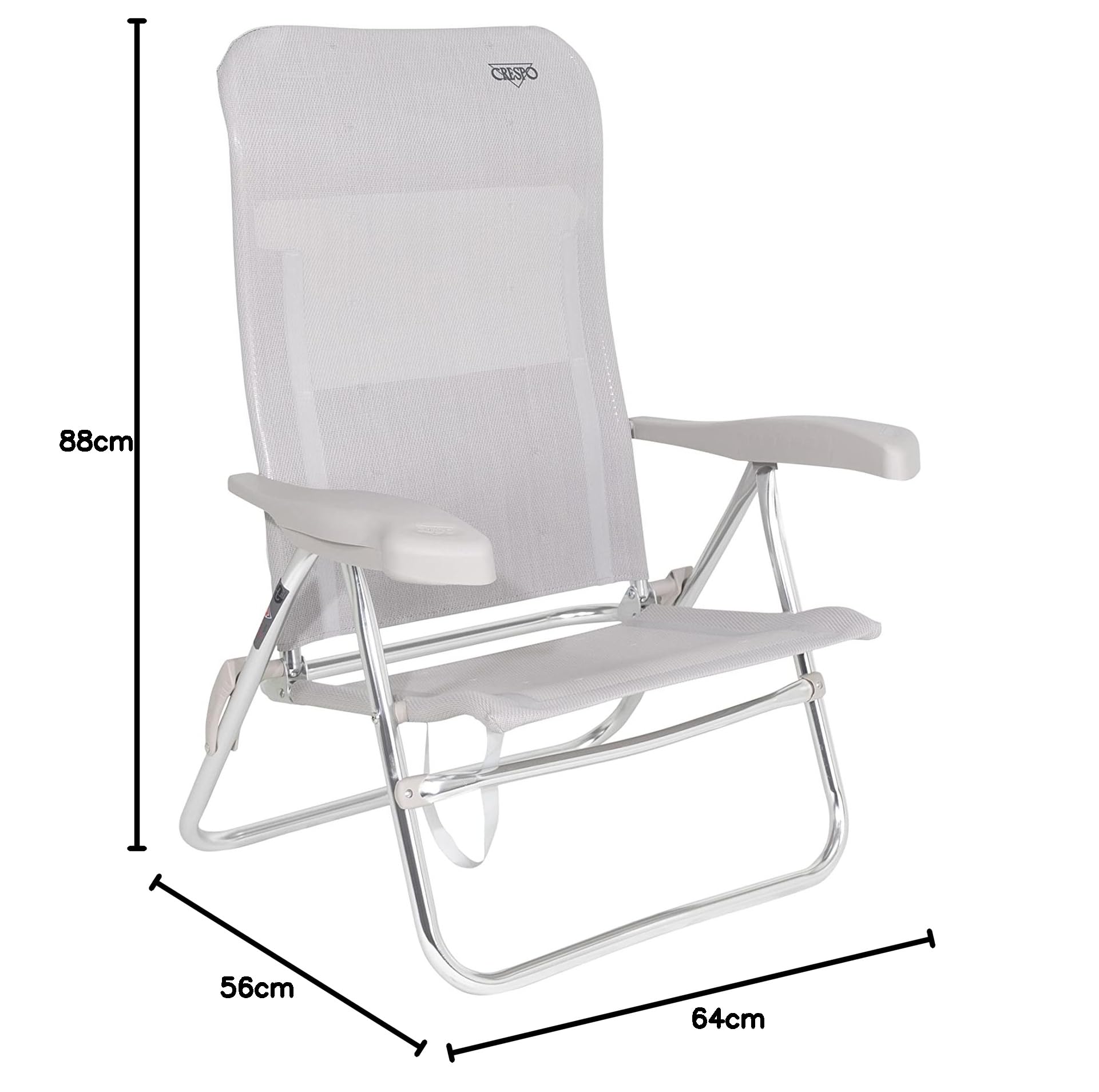 Crespo - Silla de playa - AL/205 - Gris claro