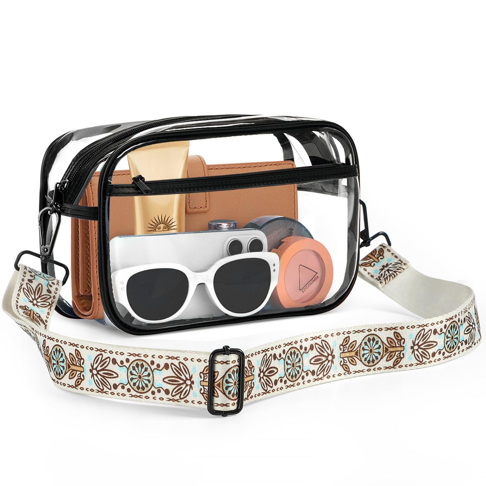 Clear Bag For Stadium Events, Clear Purse for Women Stadium Approved Crossbody Bags, Bag for Concerts Sports Events Festivals