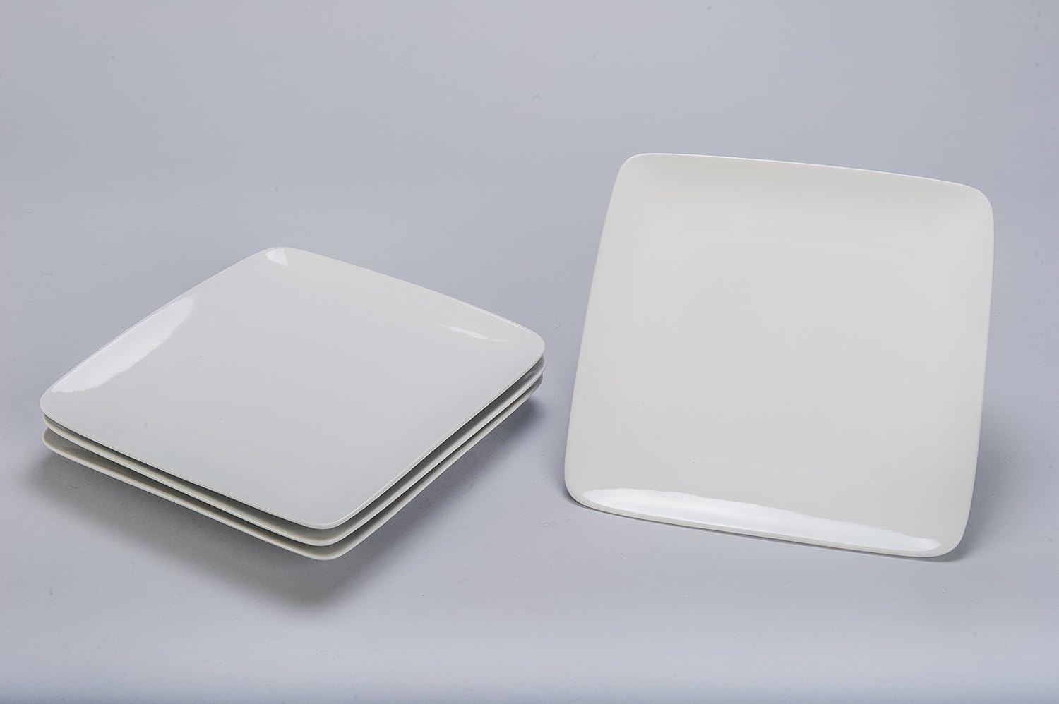 BIA Cordon Bleu Asian 5" Square Plate, Set of 4, White